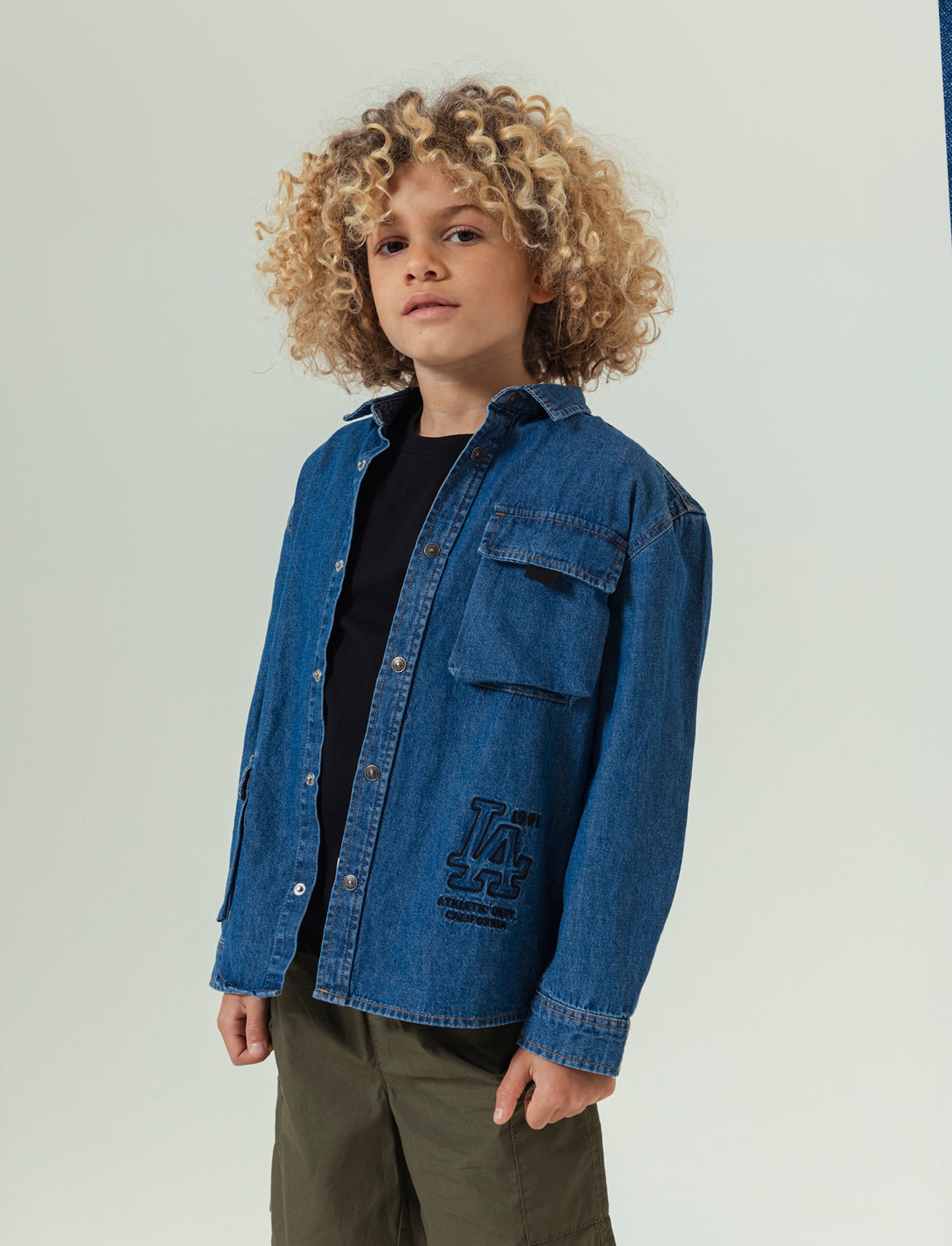 T-shirt stampata da bambino - Nero