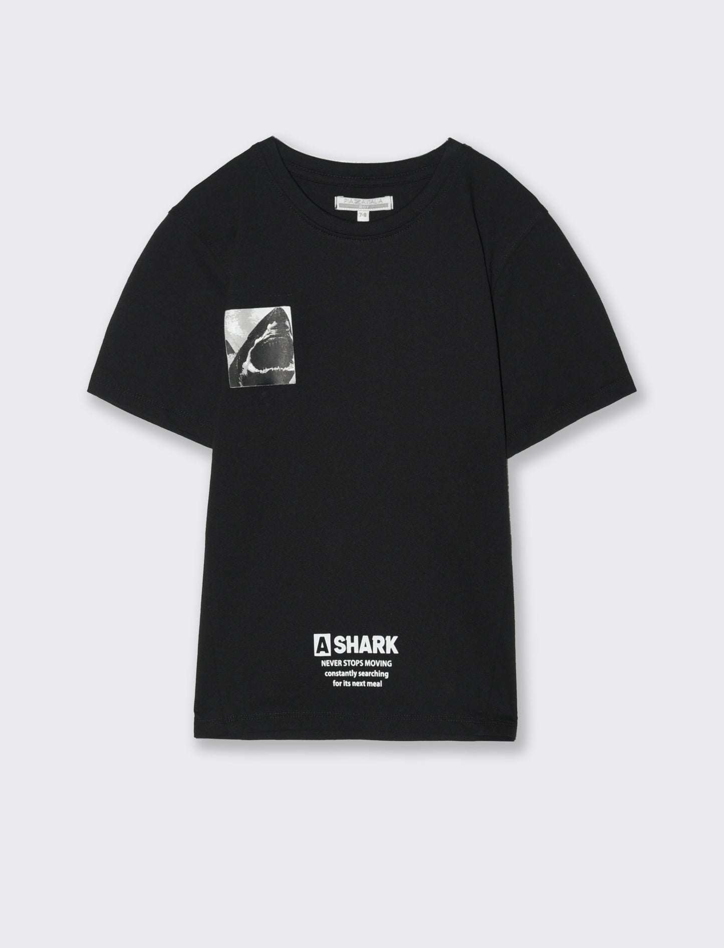 T-shirt stampata da bambino - Nero