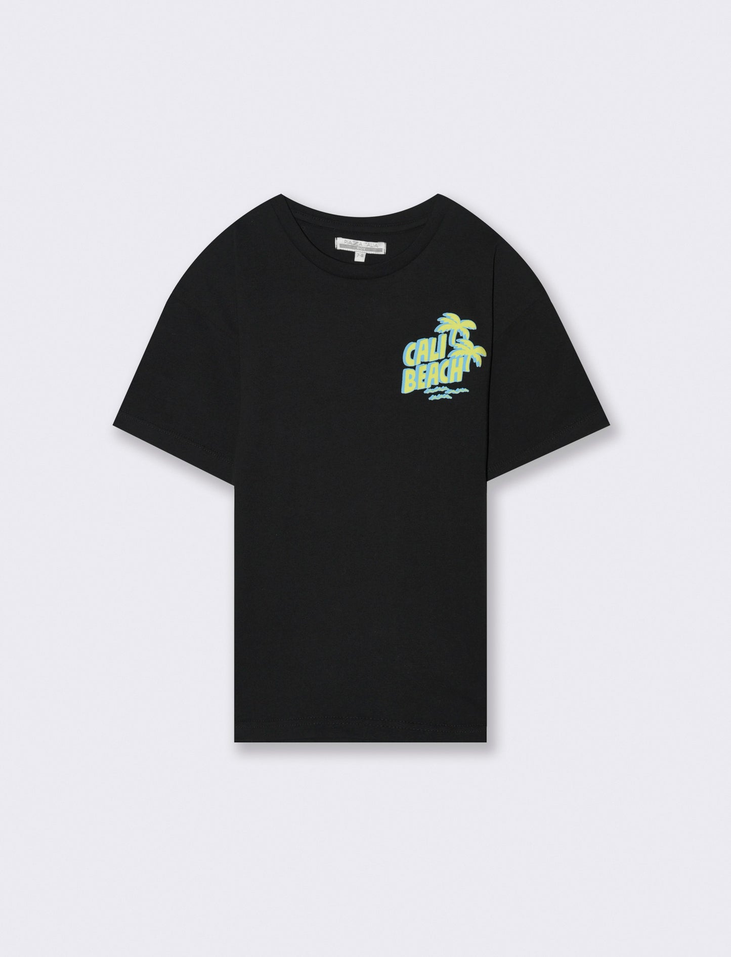 T-shirt in cotone da bambino - Nero