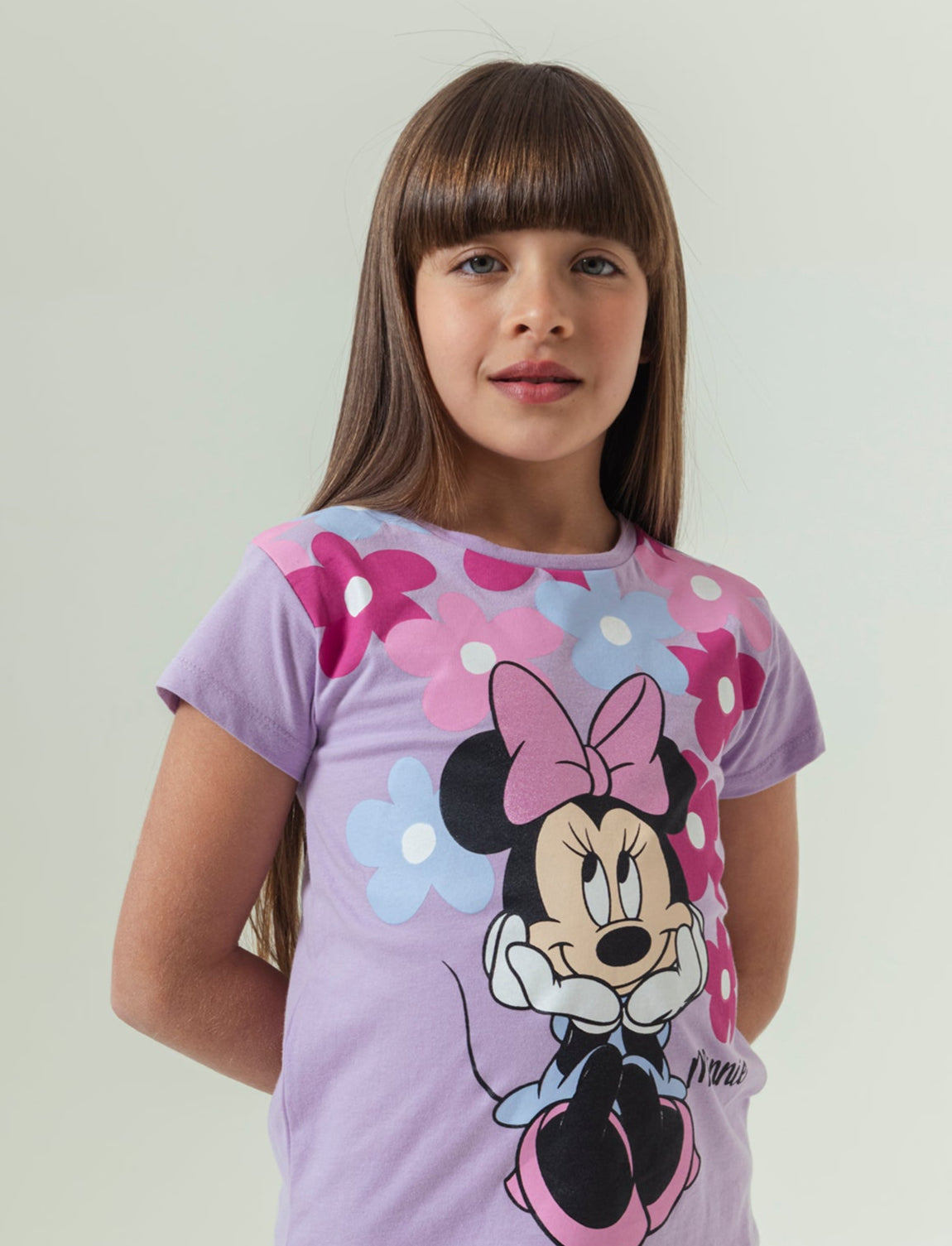 T-shirt Disney Minnie da bambina - Lilla