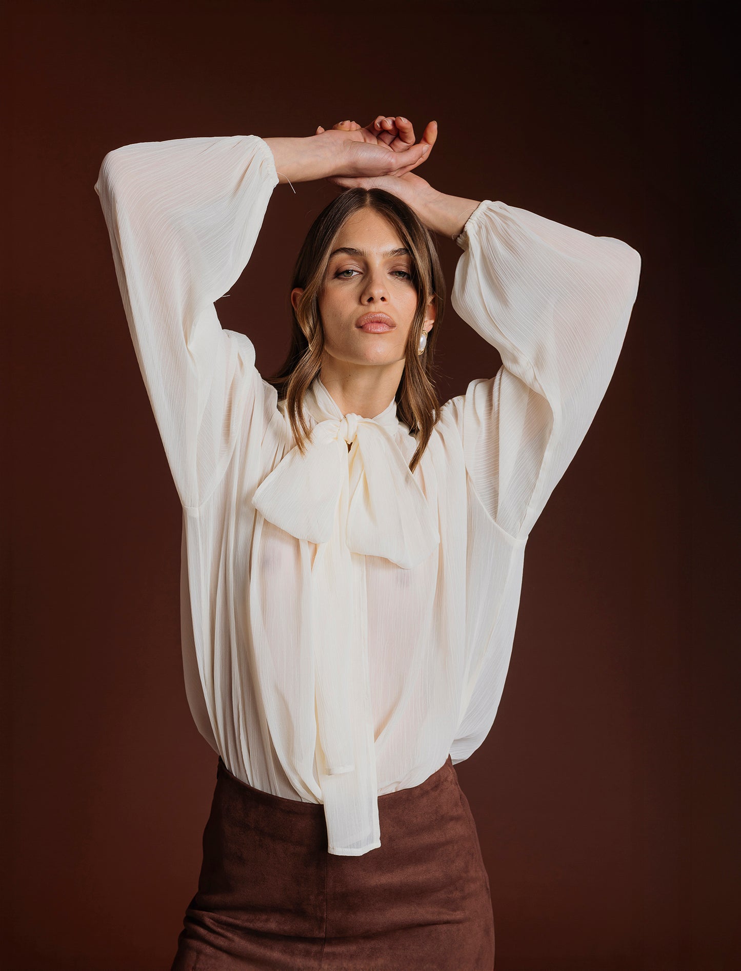 CAMICIA CON FUSCIACCA - Avorio