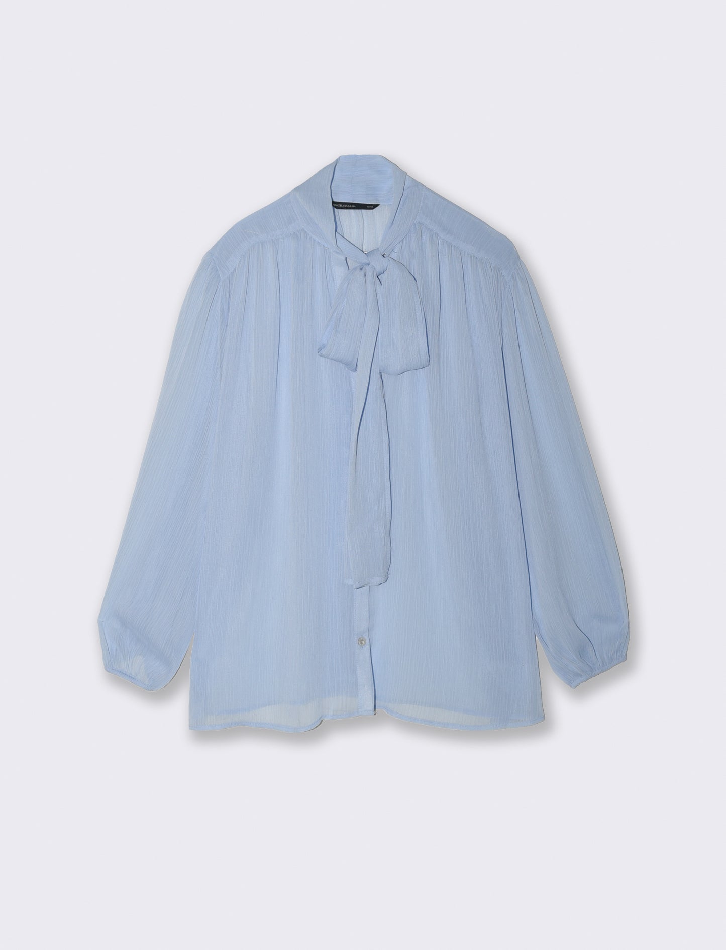 CAMICIA CON FUSCIACCA - Celeste
