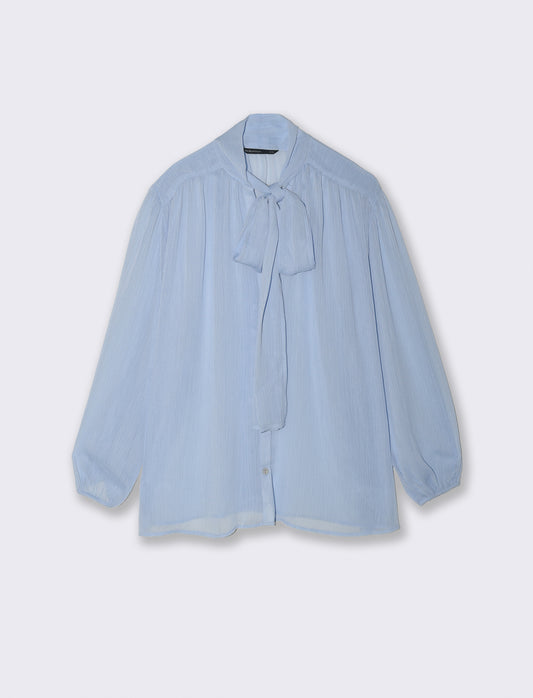 CAMICIA CON FUSCIACCA - Celeste