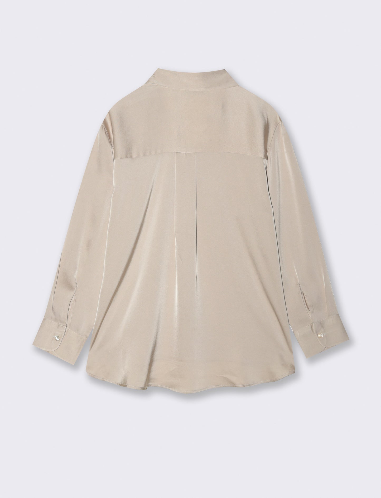CAMICIA IN SATIN - Sabbia