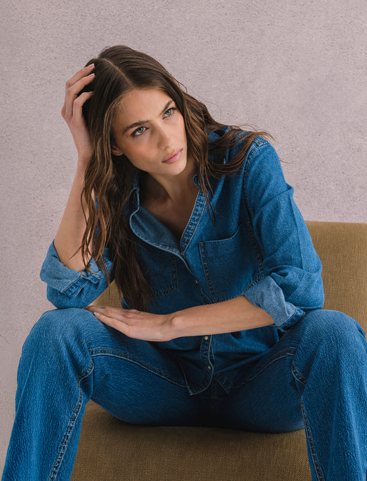Camicia in denim - Denim