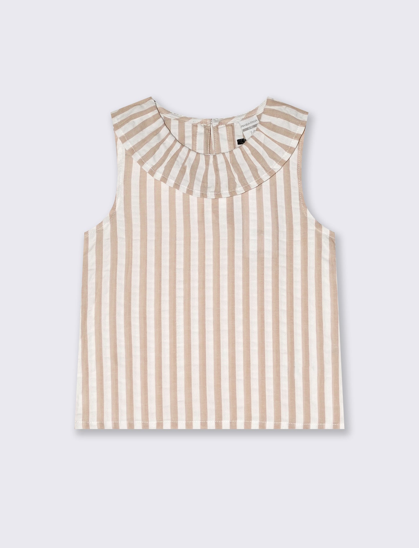 Top in cotone a righe da bambina - Righe