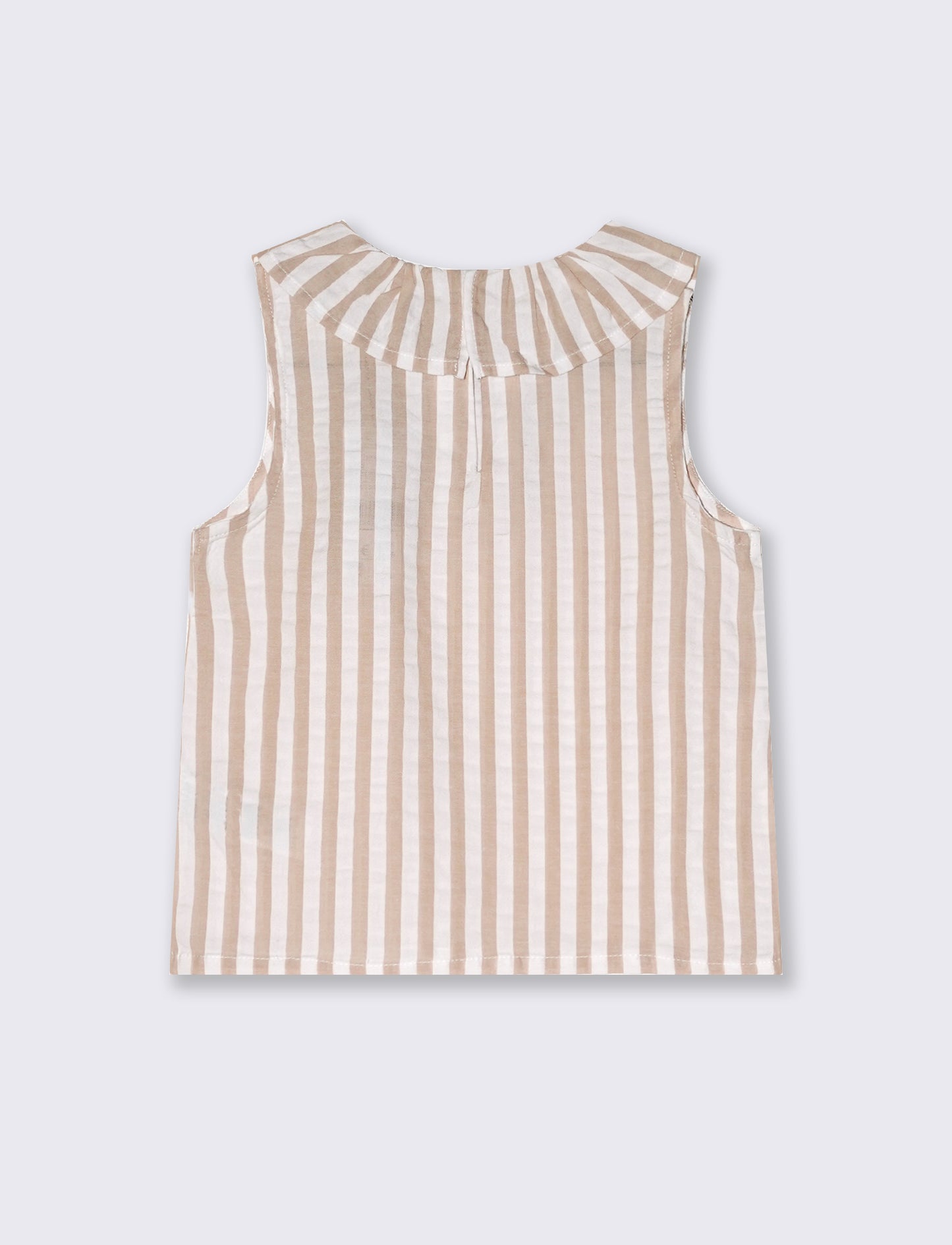 Top in cotone a righe da bambina - Righe