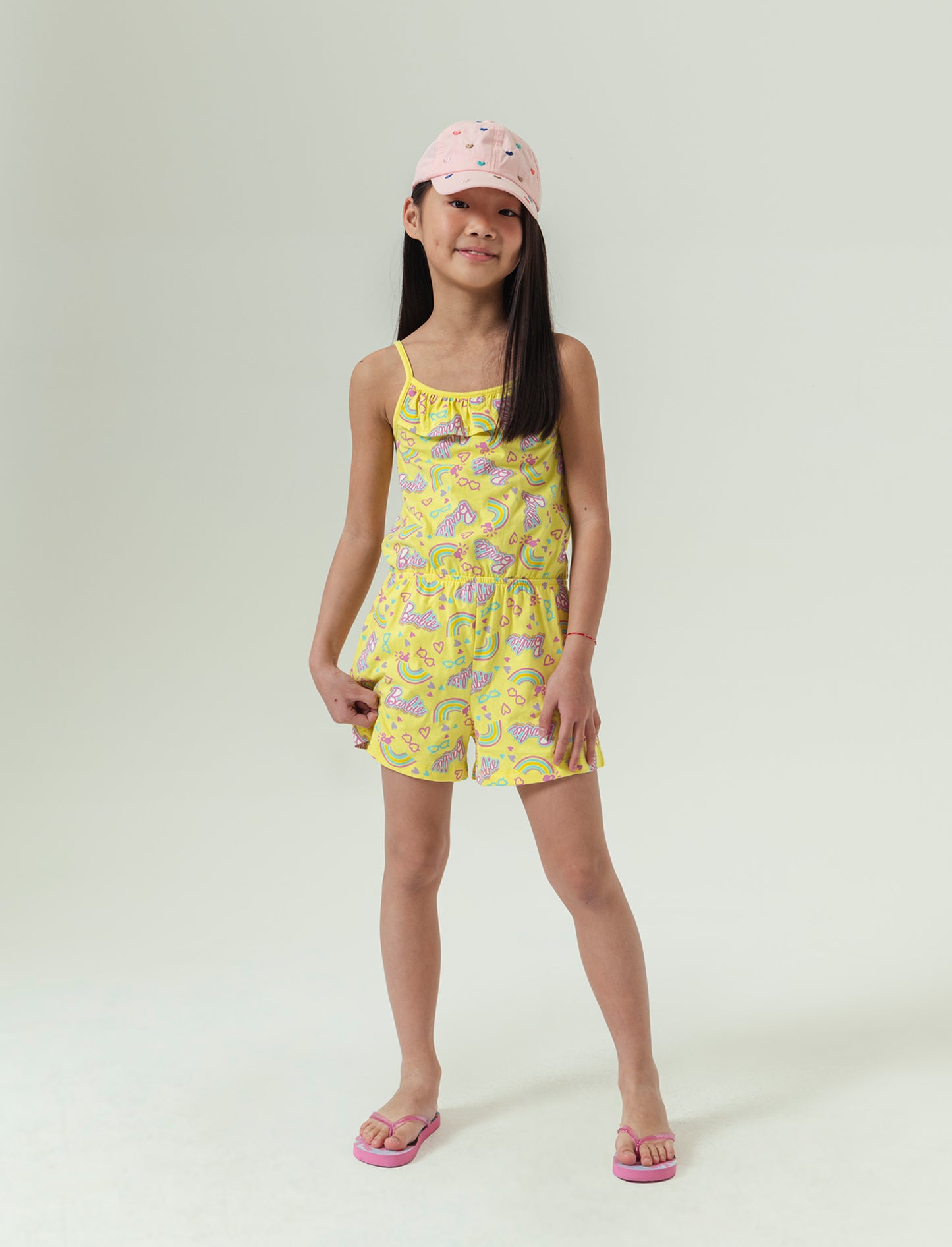Tuta/salopette Barbie da bambina - Giallo