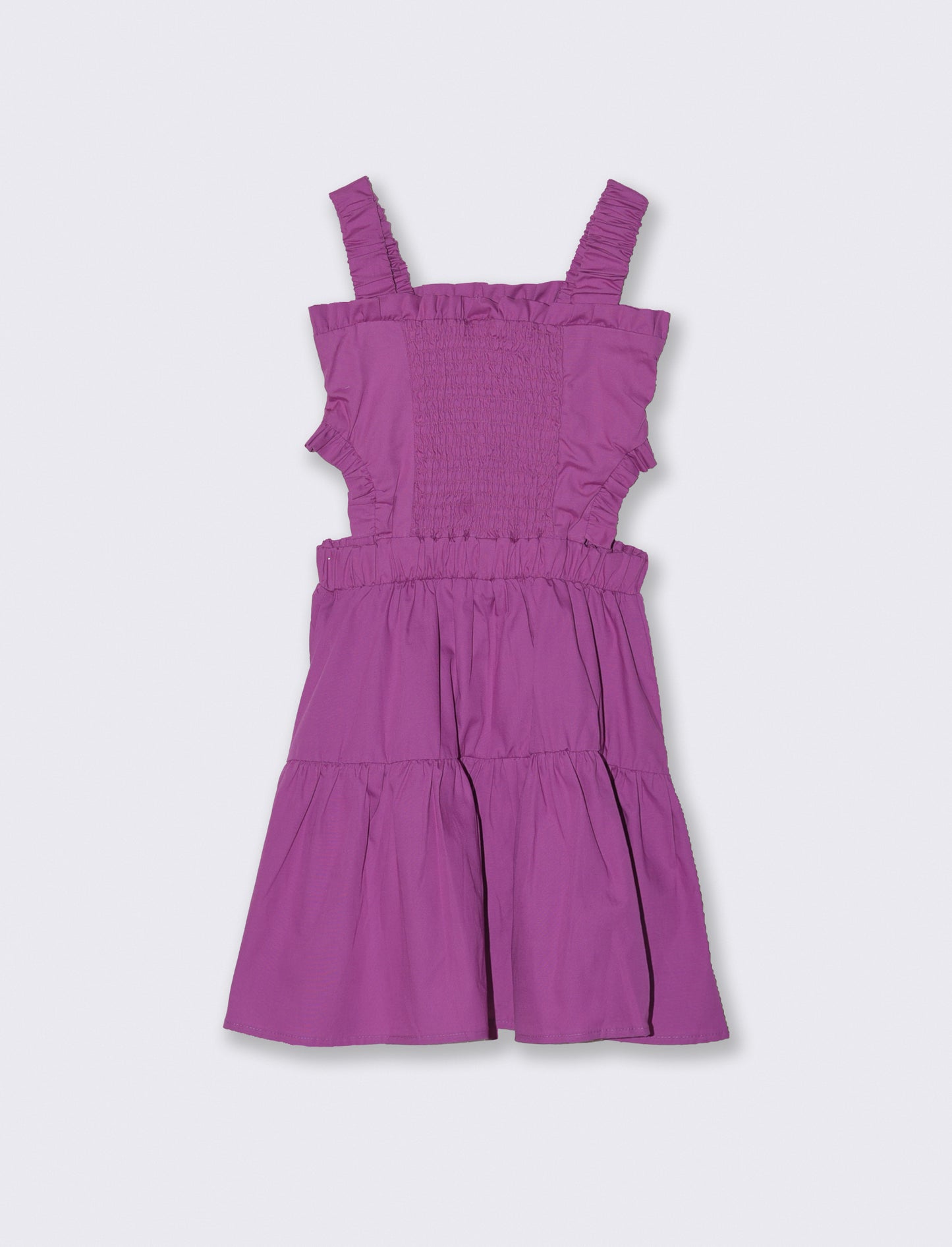 Vestito ampio da bambina - Fuxia azalea