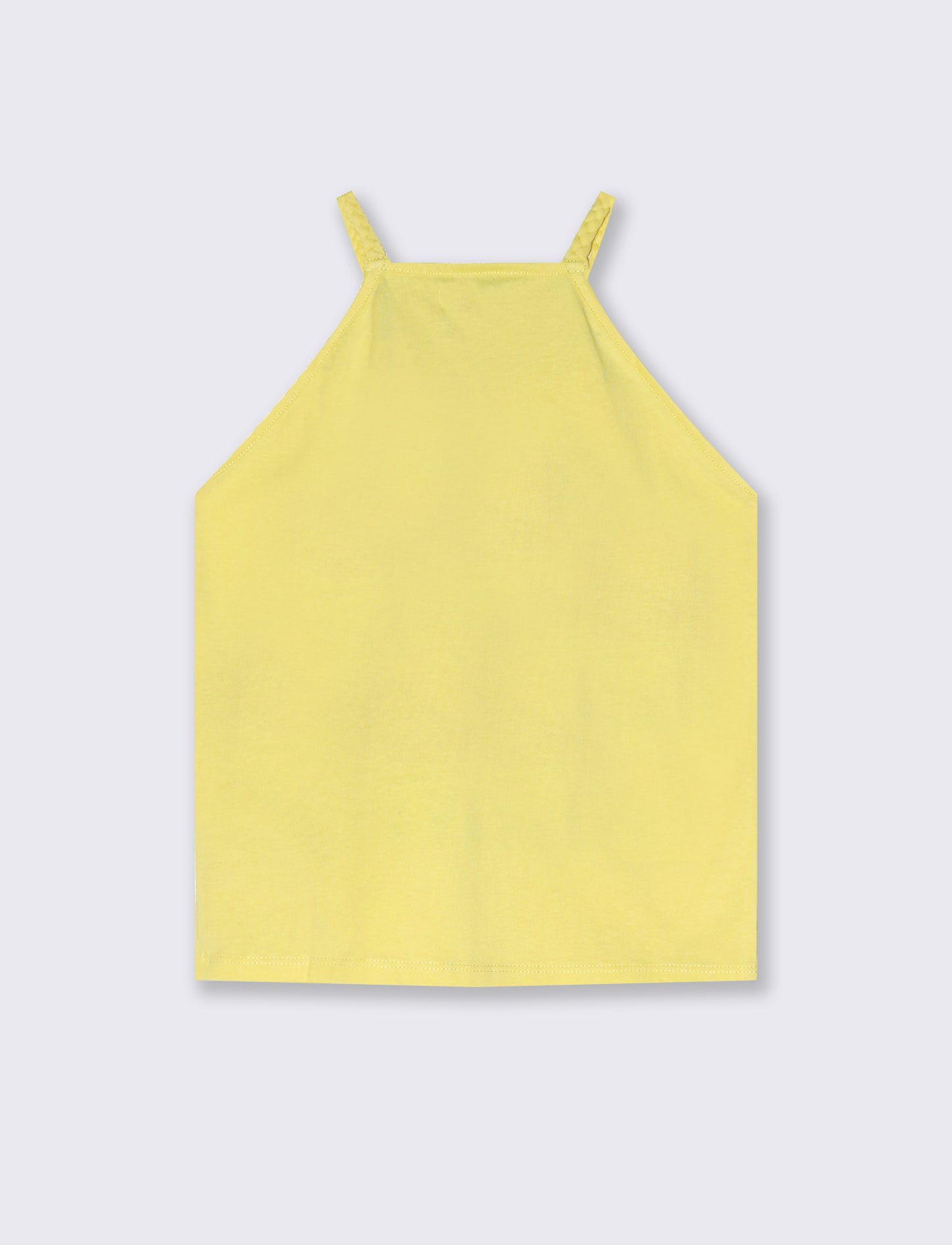 Canotta da bambina con stampa - Giallo limone