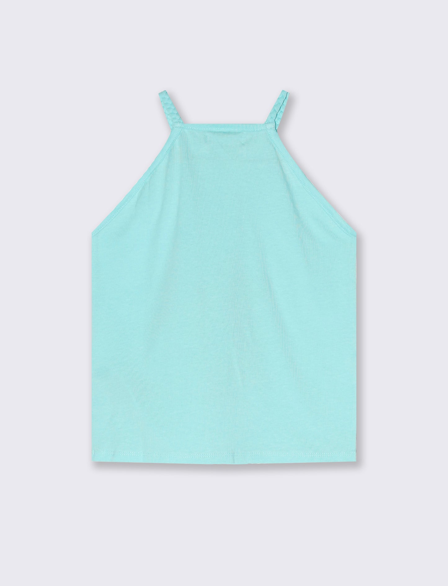 Canotta da bambina con stampa - Verde acqua