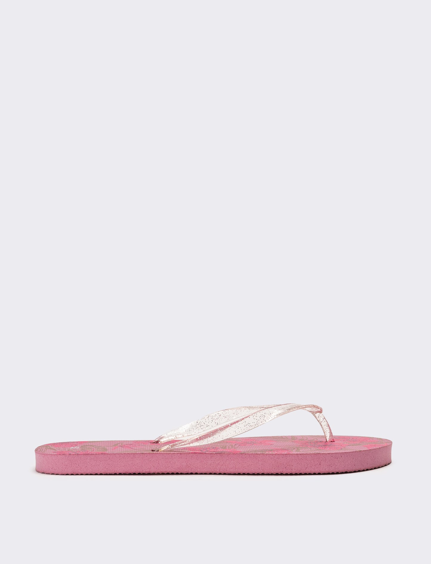 Infradito da donna stampa floreale - Rosa