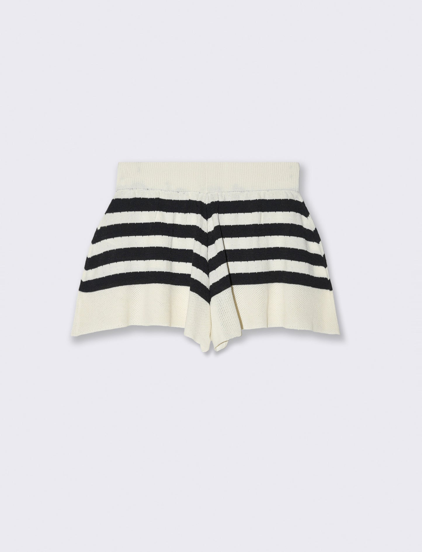 Short a farfalla in maglina a righe da bambina - Righe
