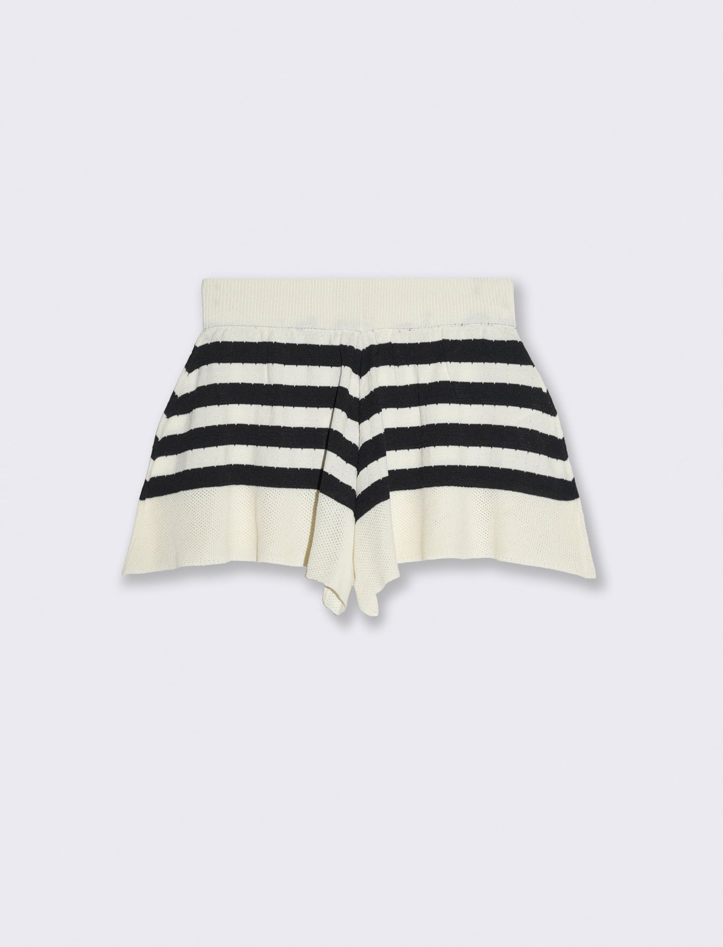 Short a farfalla in maglina a righe da bambina - Righe
