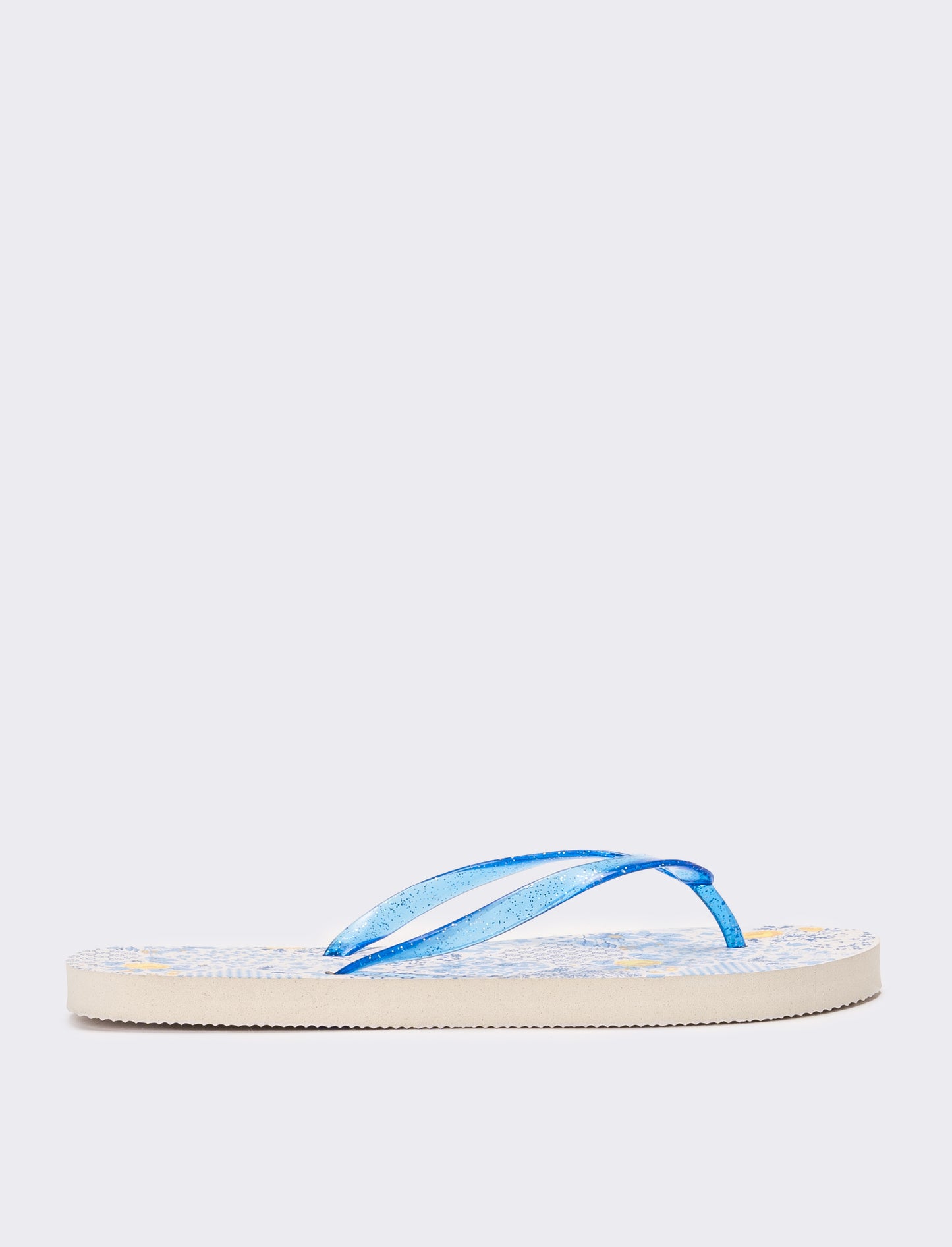 Infradito da donna stampa maioliche - Blu