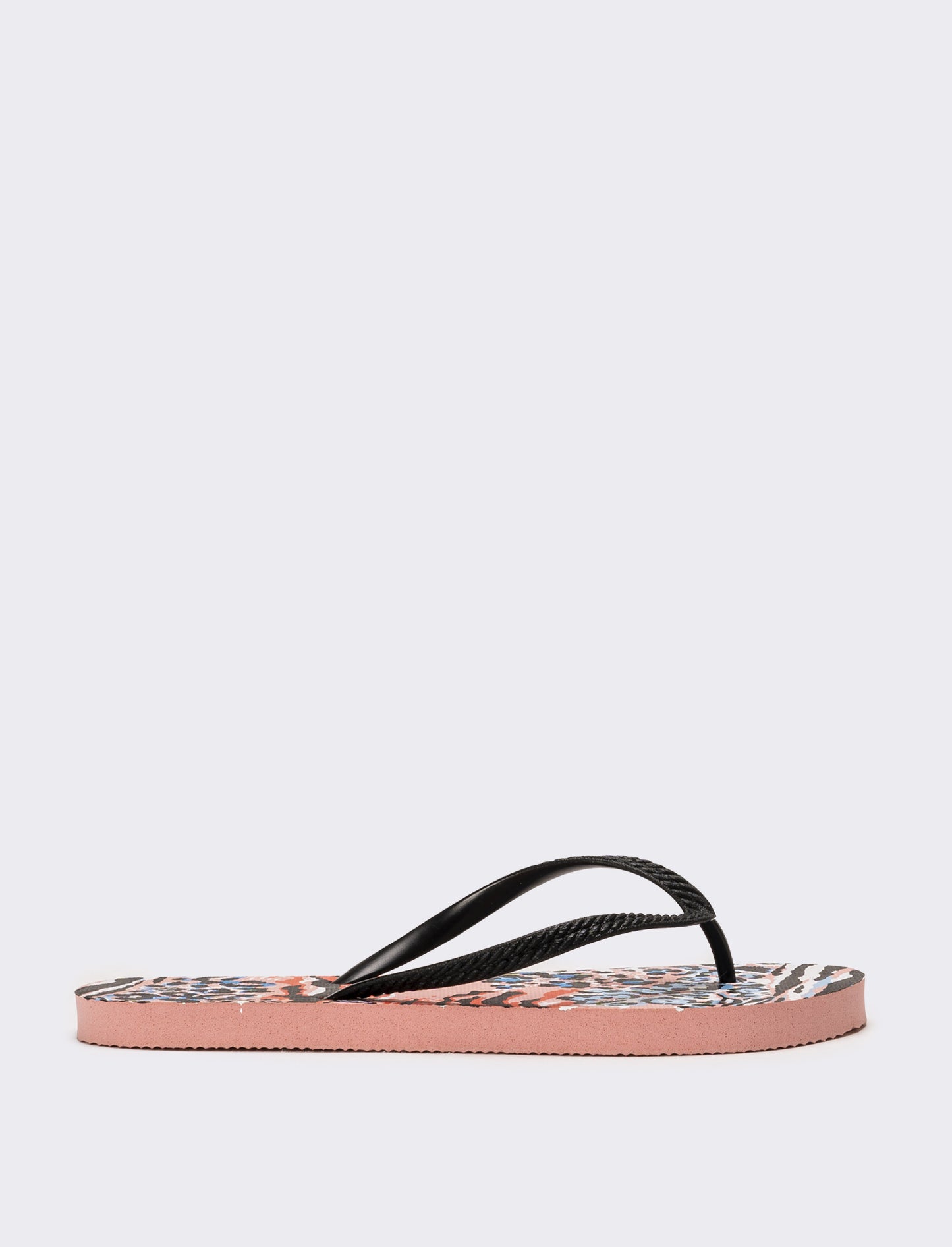 Infradito da donna stampa animalier - Nero