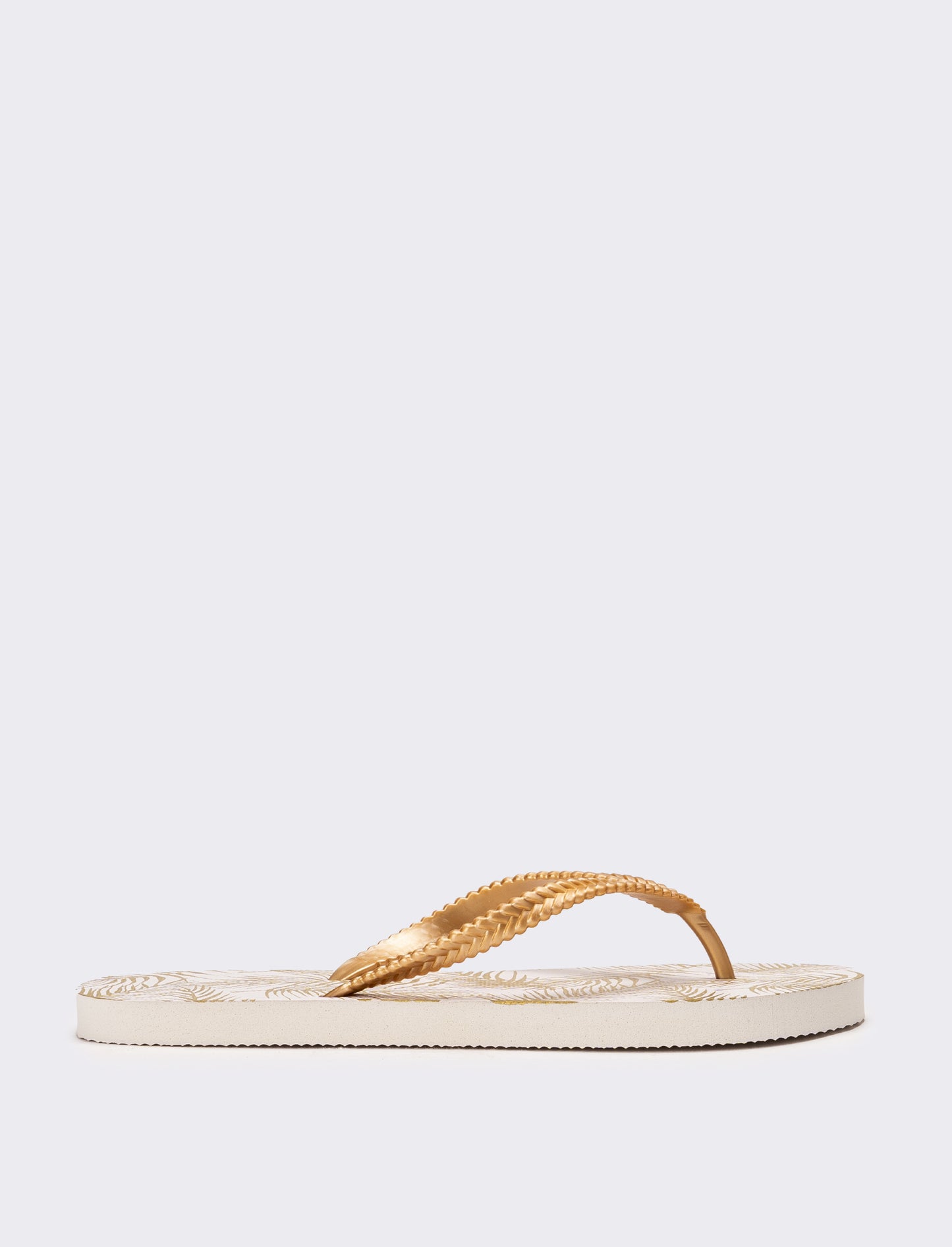 Infradito da donna stampa Jungle - Oro