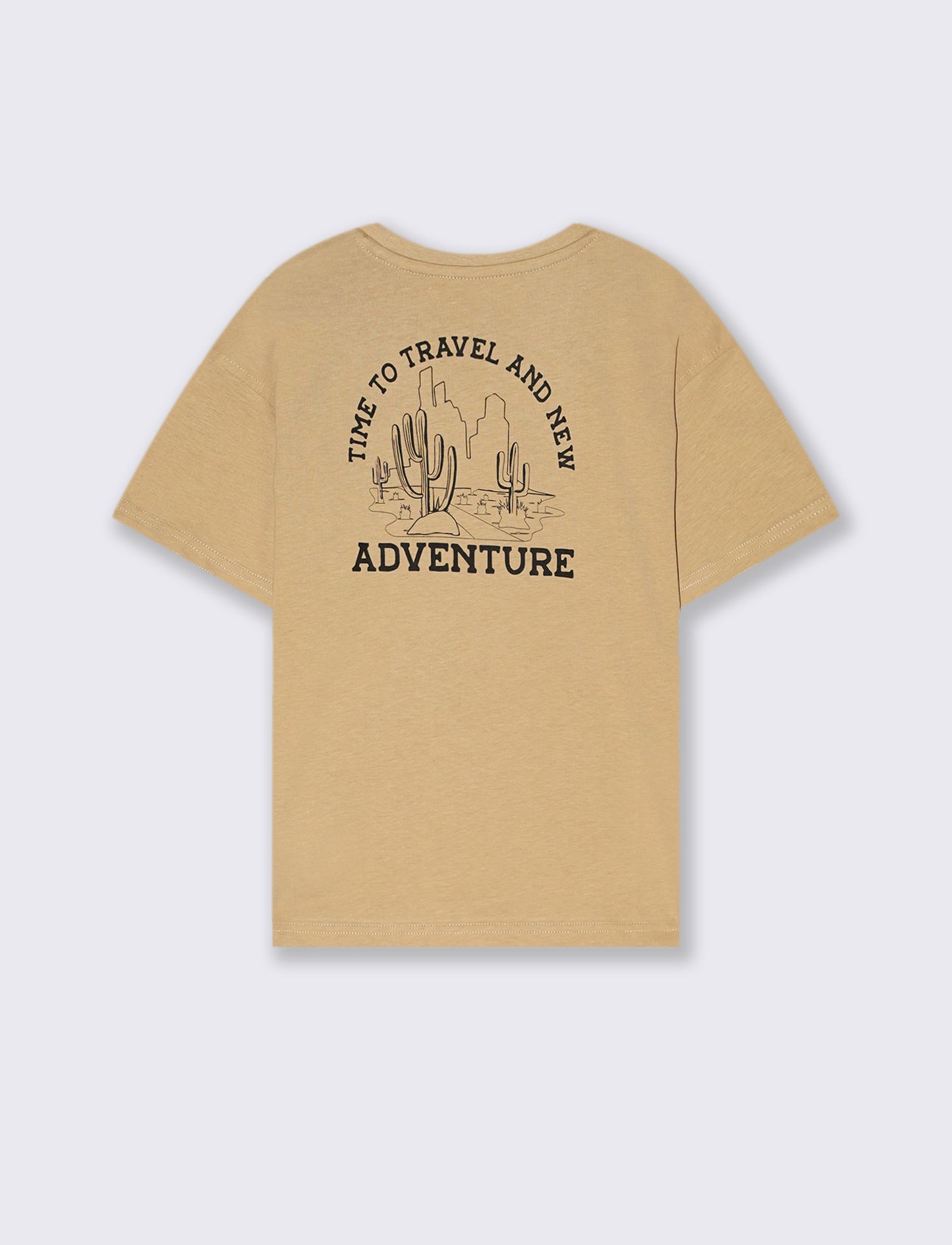 T-shirt stampata da bambino - Beige