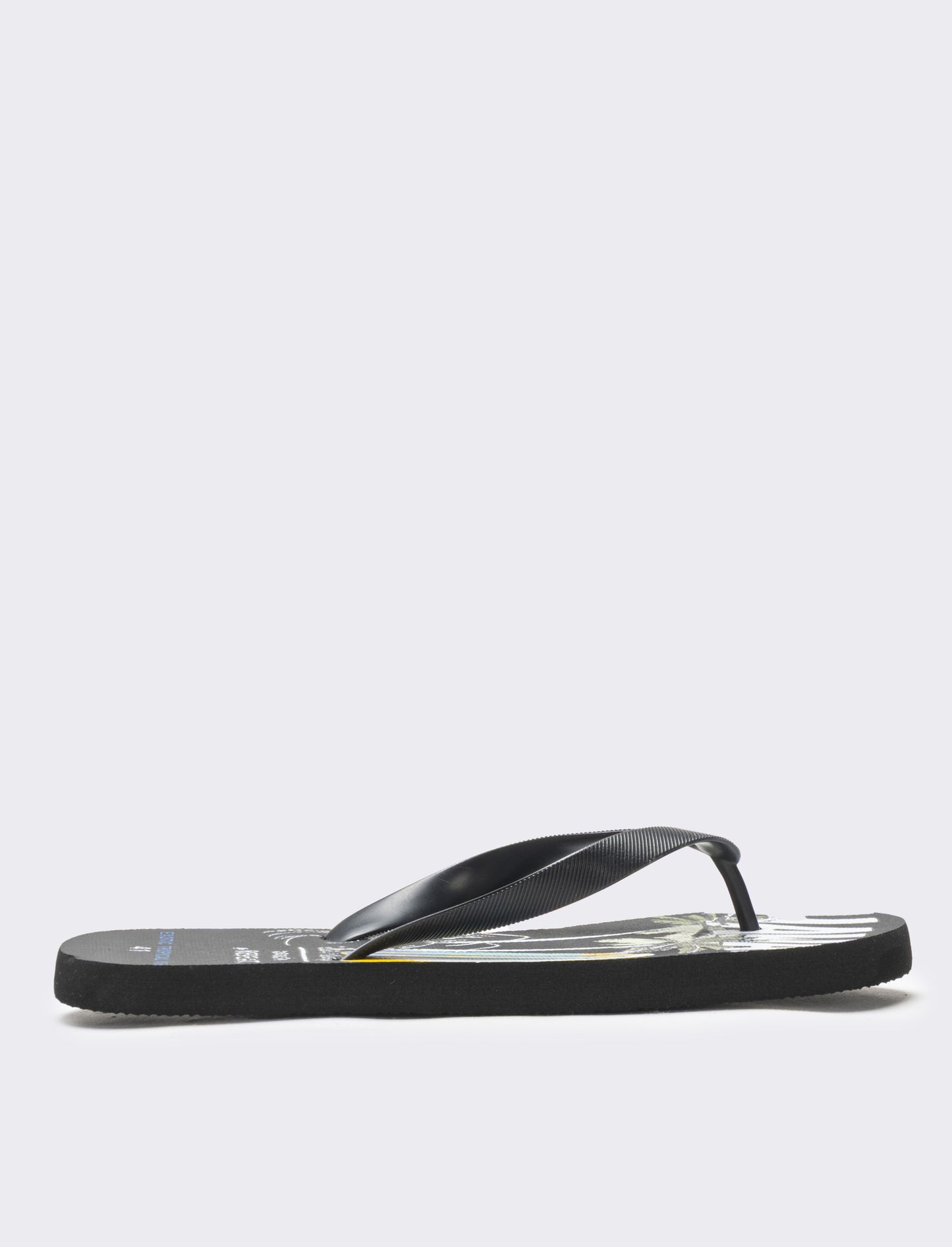 Infradito stampa Surf Beach da uomo - Nero