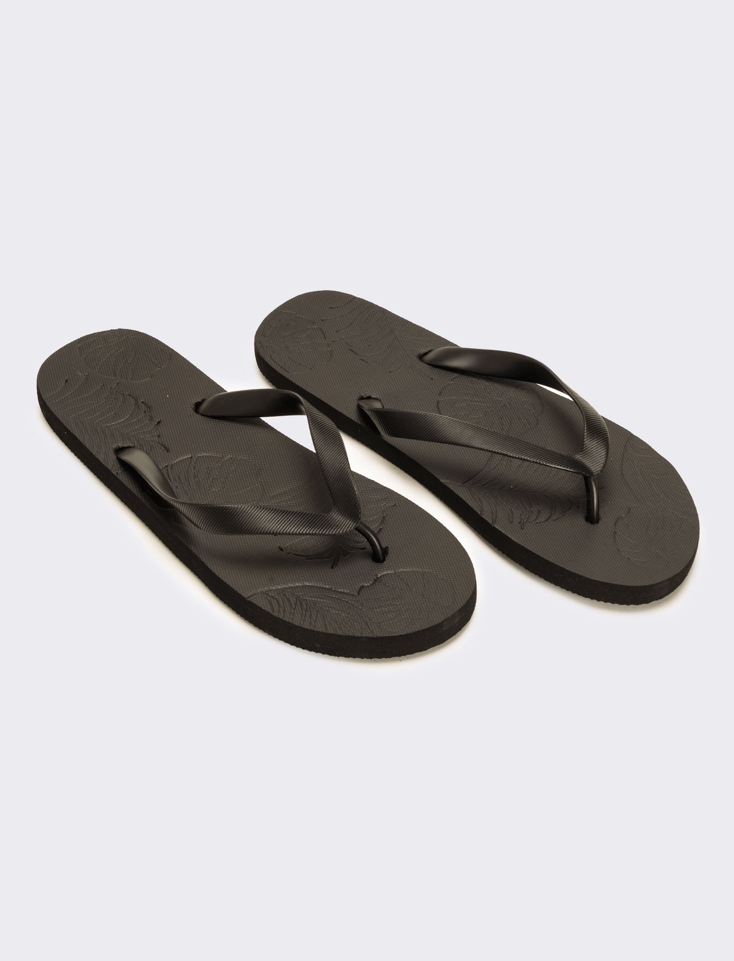 Infradito stampa tropicale in rilievo da uomo - Nero