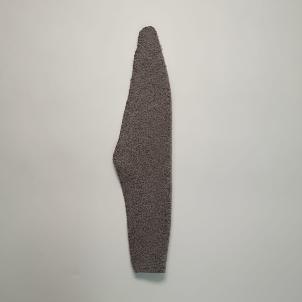 Triangolo sciarpa grande con bordini - Grigio
