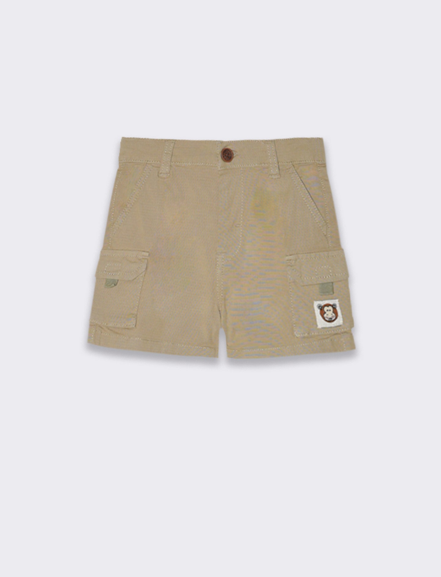 Bermuda con tasconi da neonato - Beige