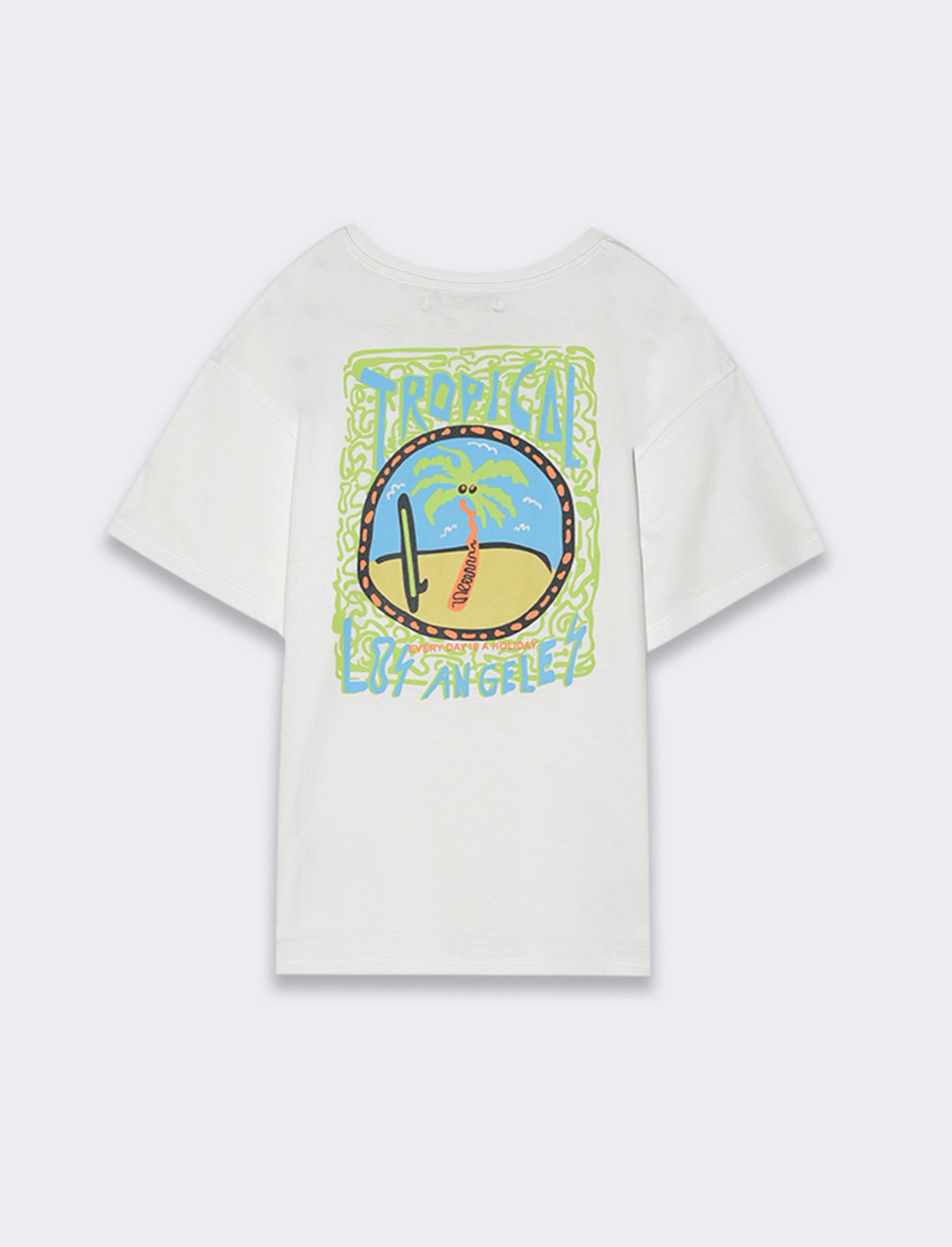 T-shirt tropicale da bambino - Bianco