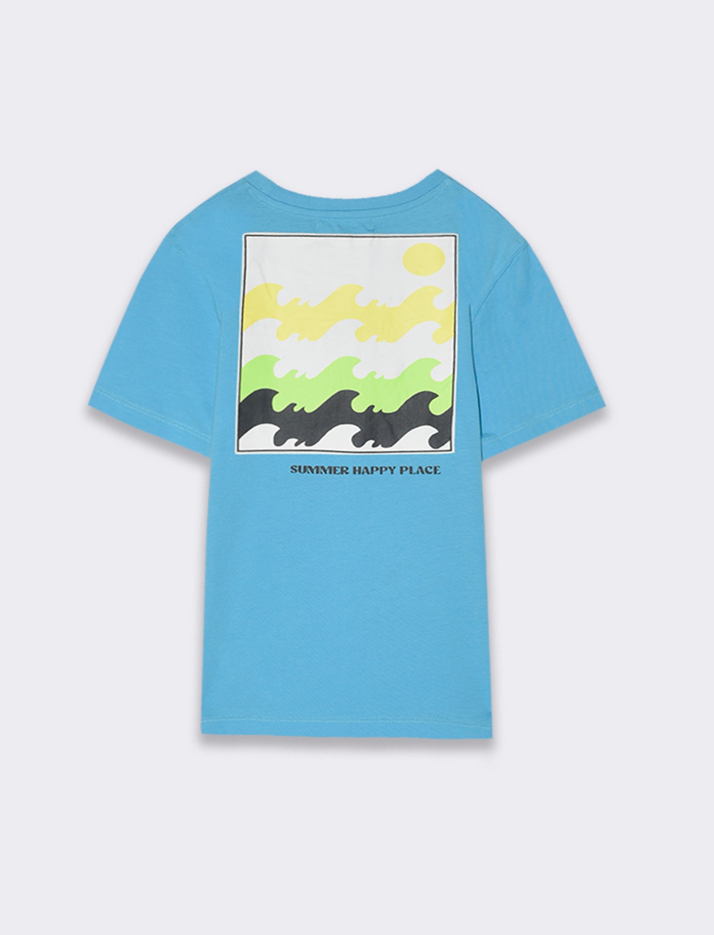 T-shirt con patch da bambino - Turchese