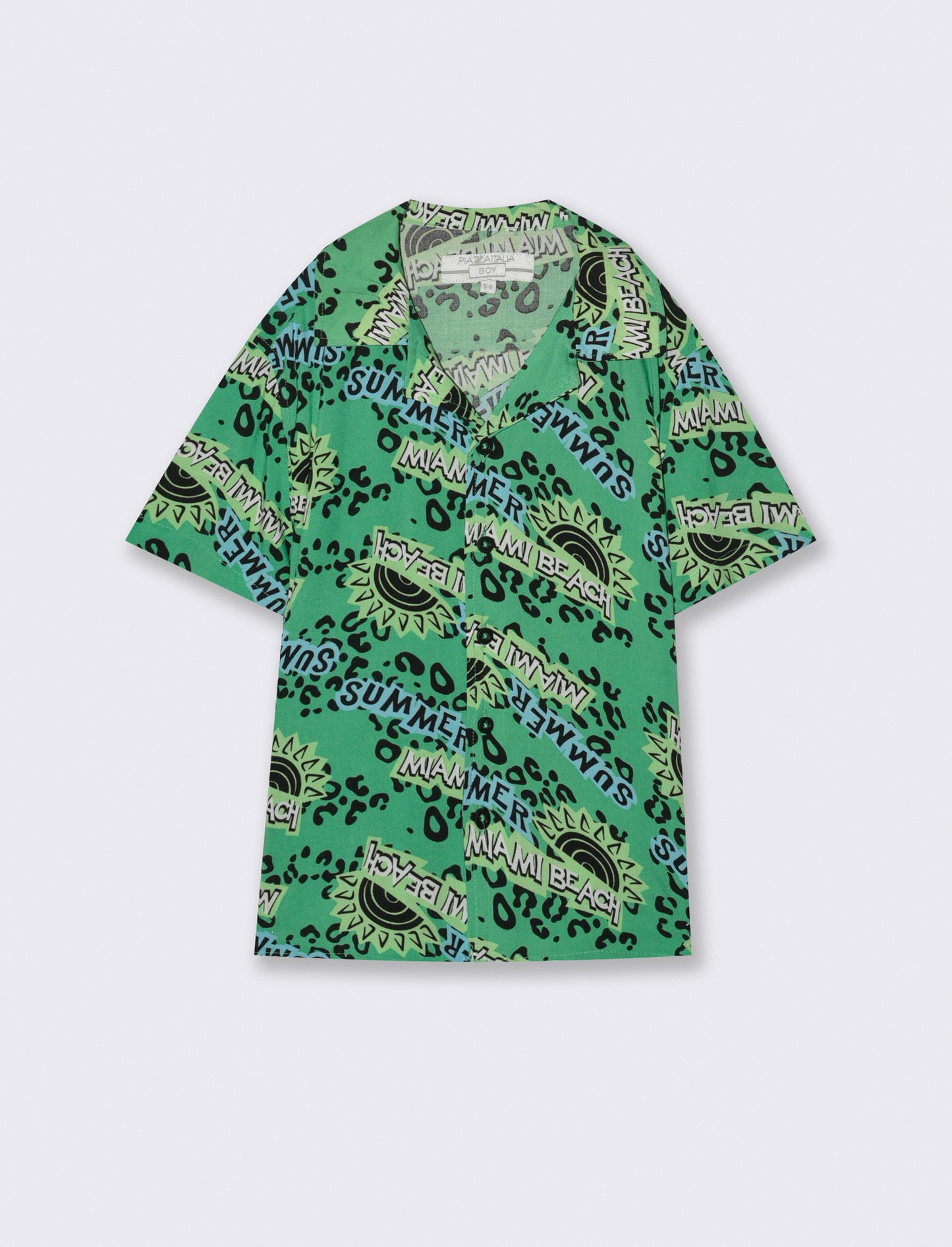 Camicia stampata da bambino - Verde