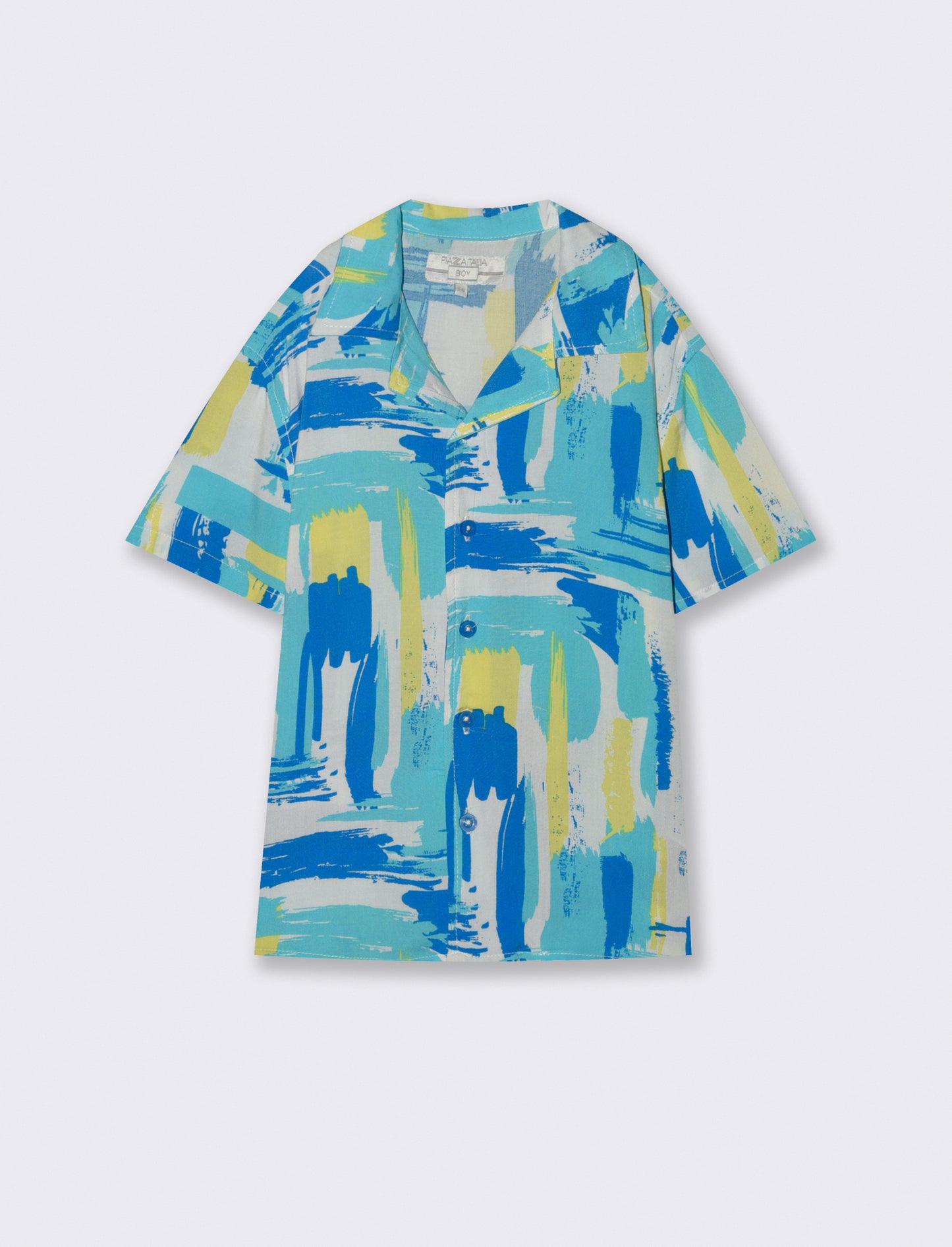 Camicia stampata da bambino - Turchese