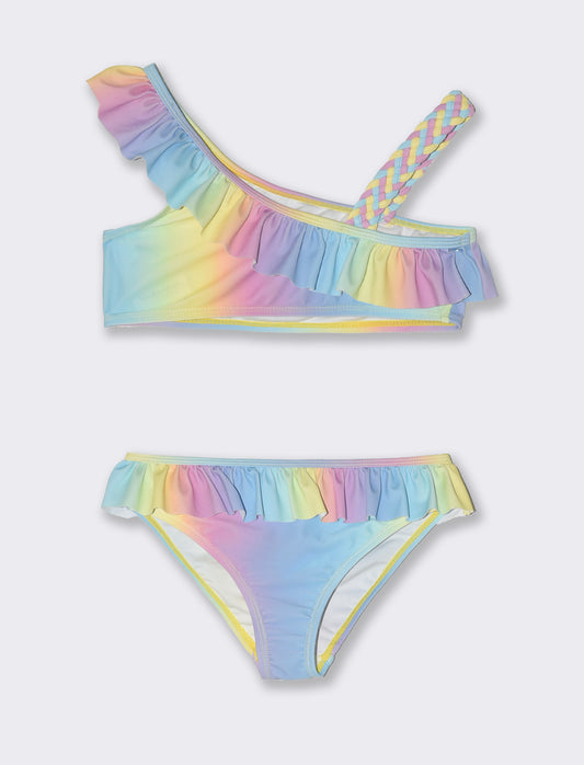 Costume arcobaleno da bambina - Multicolore