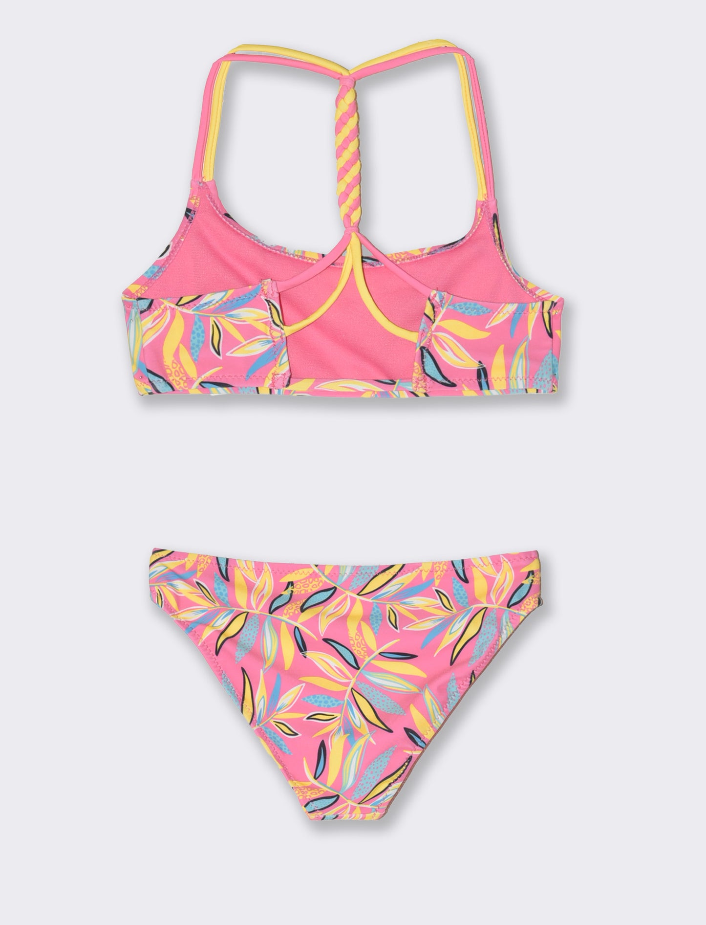 Costume bambina trecce da bambina - Fuxia