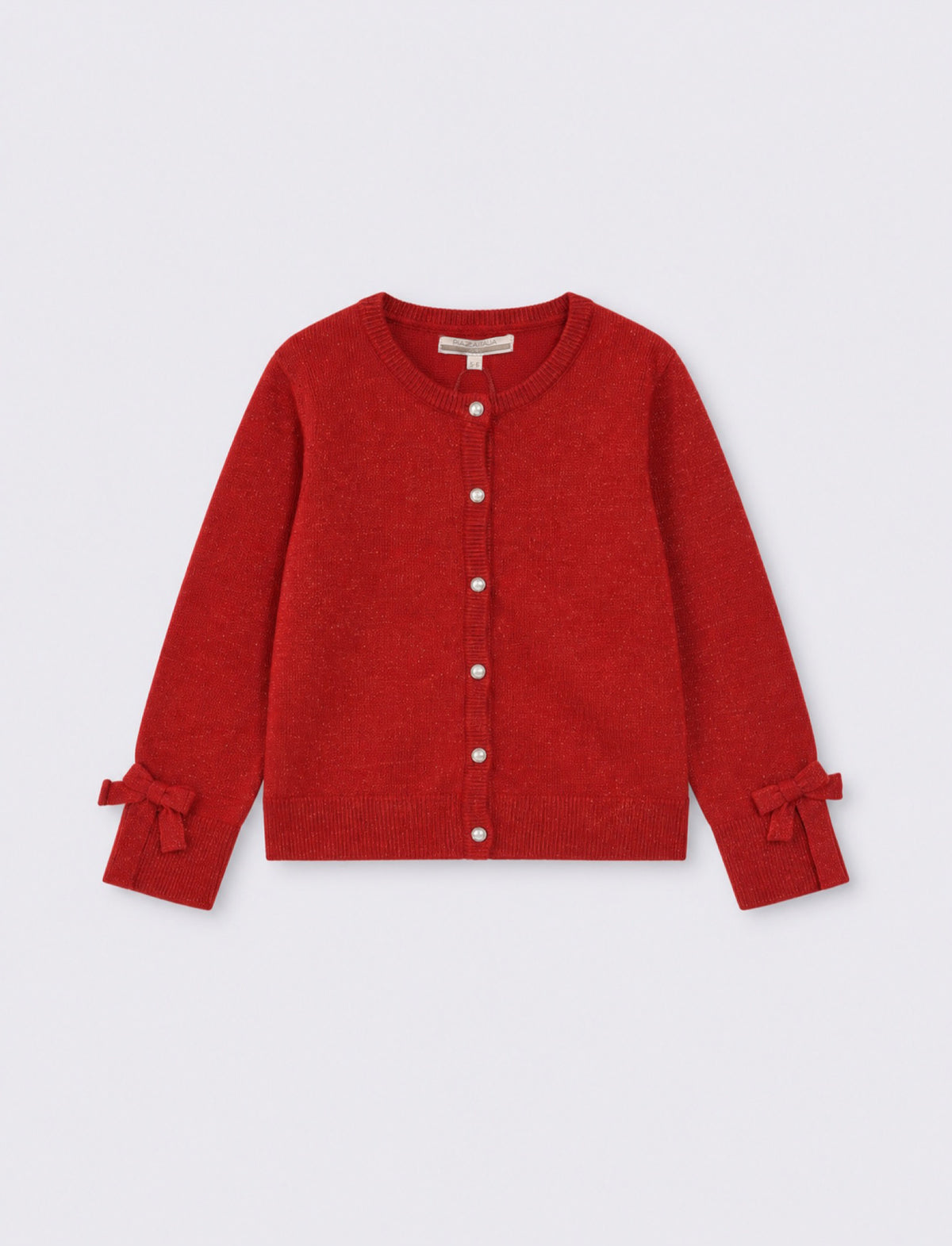 Shiny cardigan for elegant girl - Red