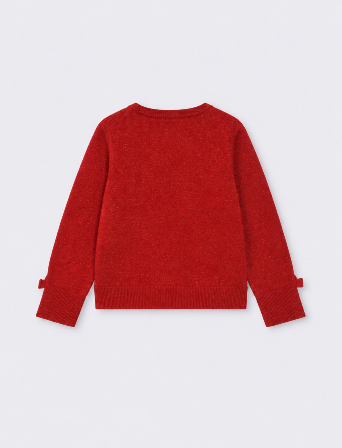 Shiny cardigan for elegant girl - Red