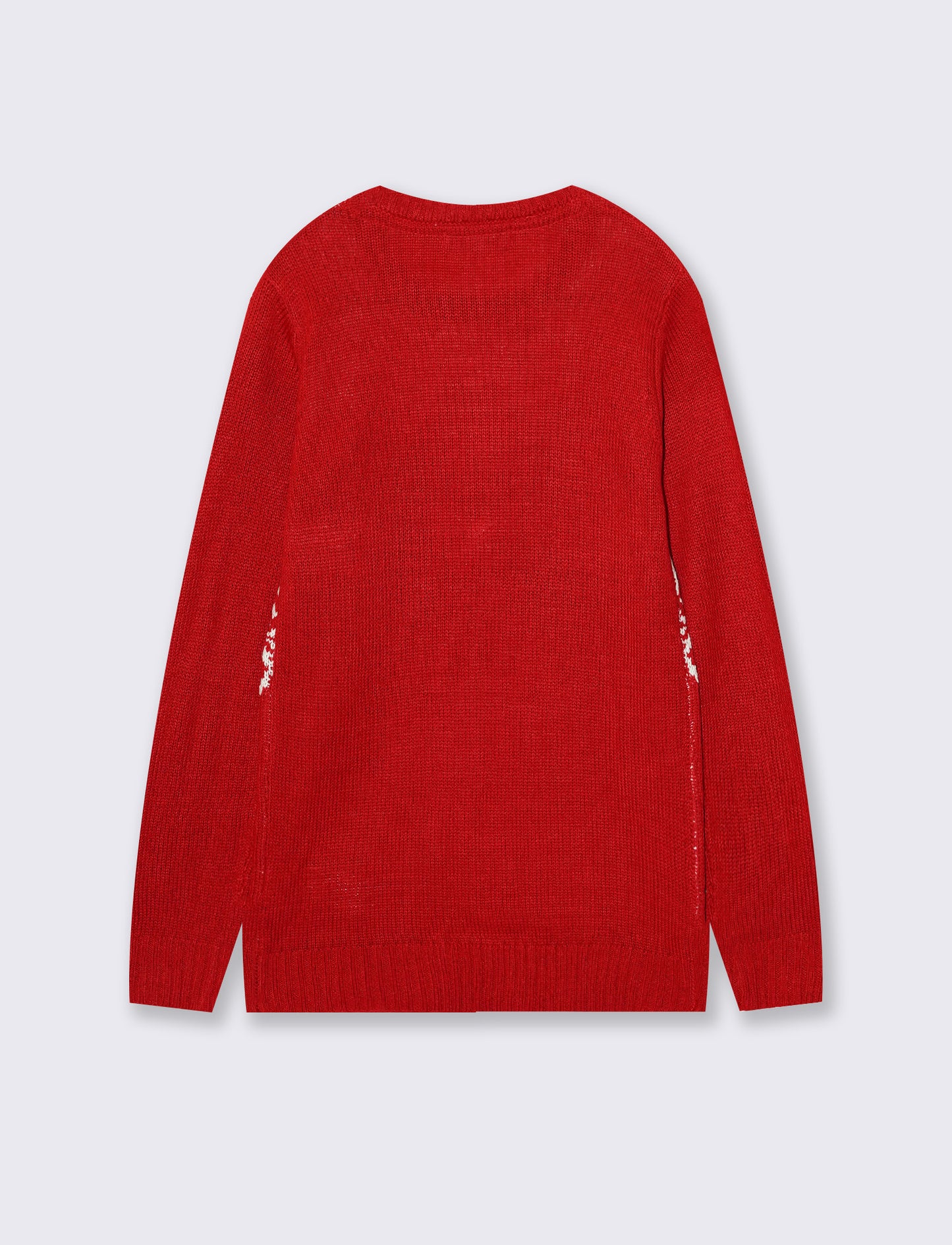 Maglia Natalizia con pon pon e bon bon - Rosso