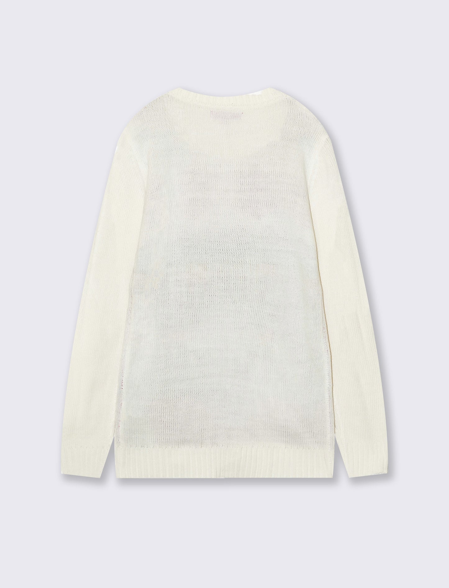 Maglia Natalizia con pon pon e bon bon - Bianco sporco