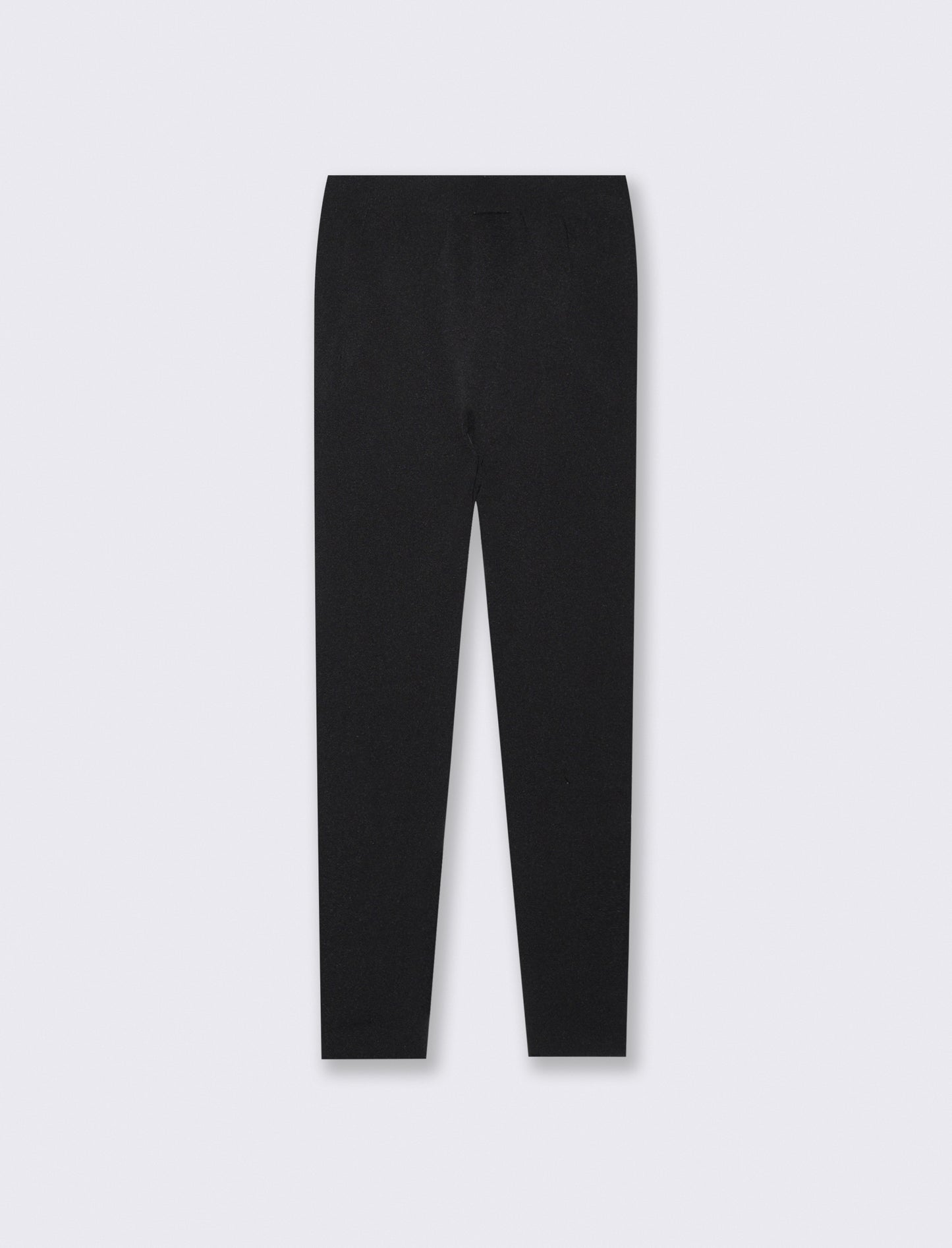 Leggings da bambina con zip e nervature - Nero