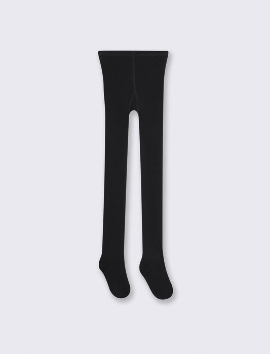 Girls' socks with decorative rhinestones - Black