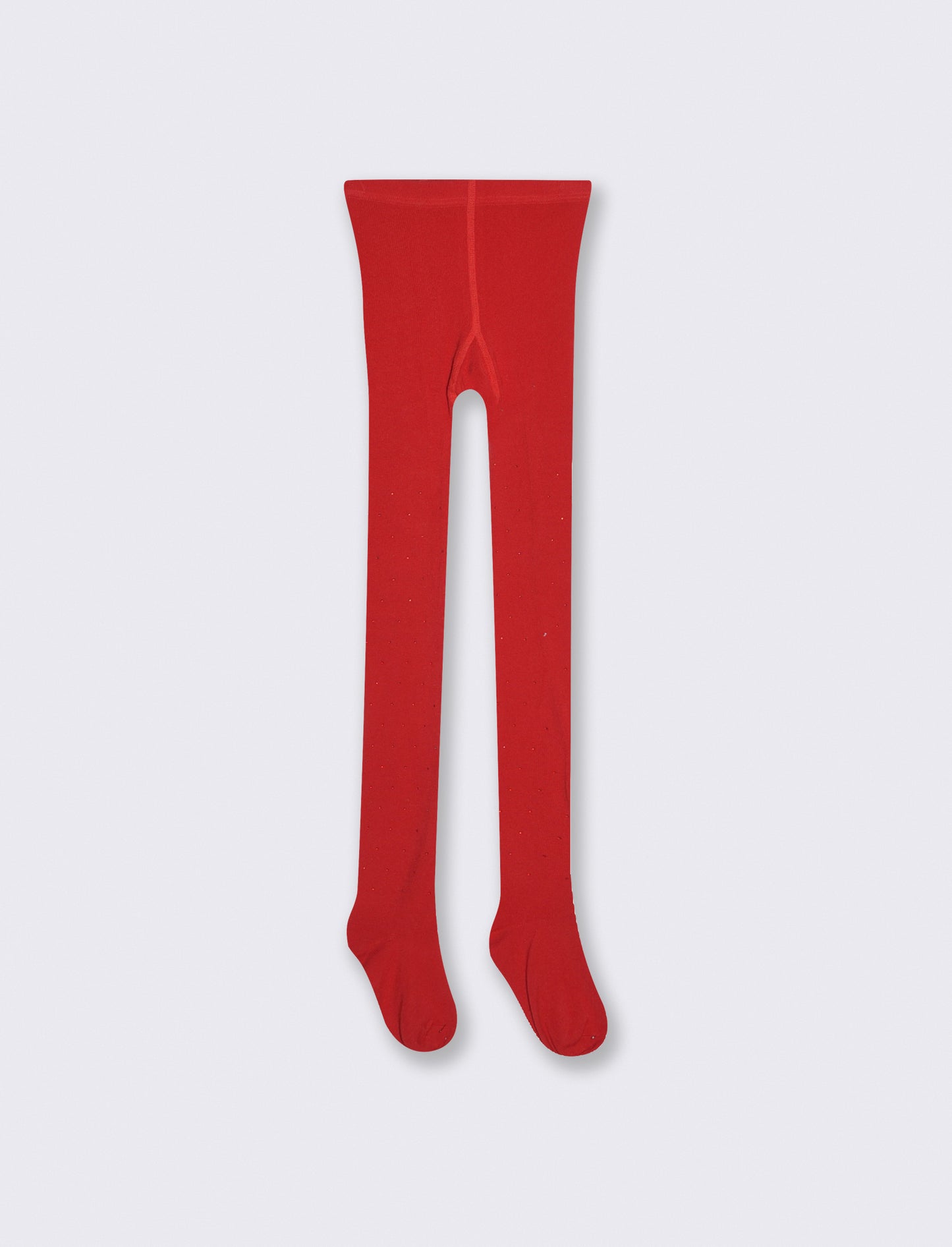 Girls' socks with decorative rhinestones - Red
