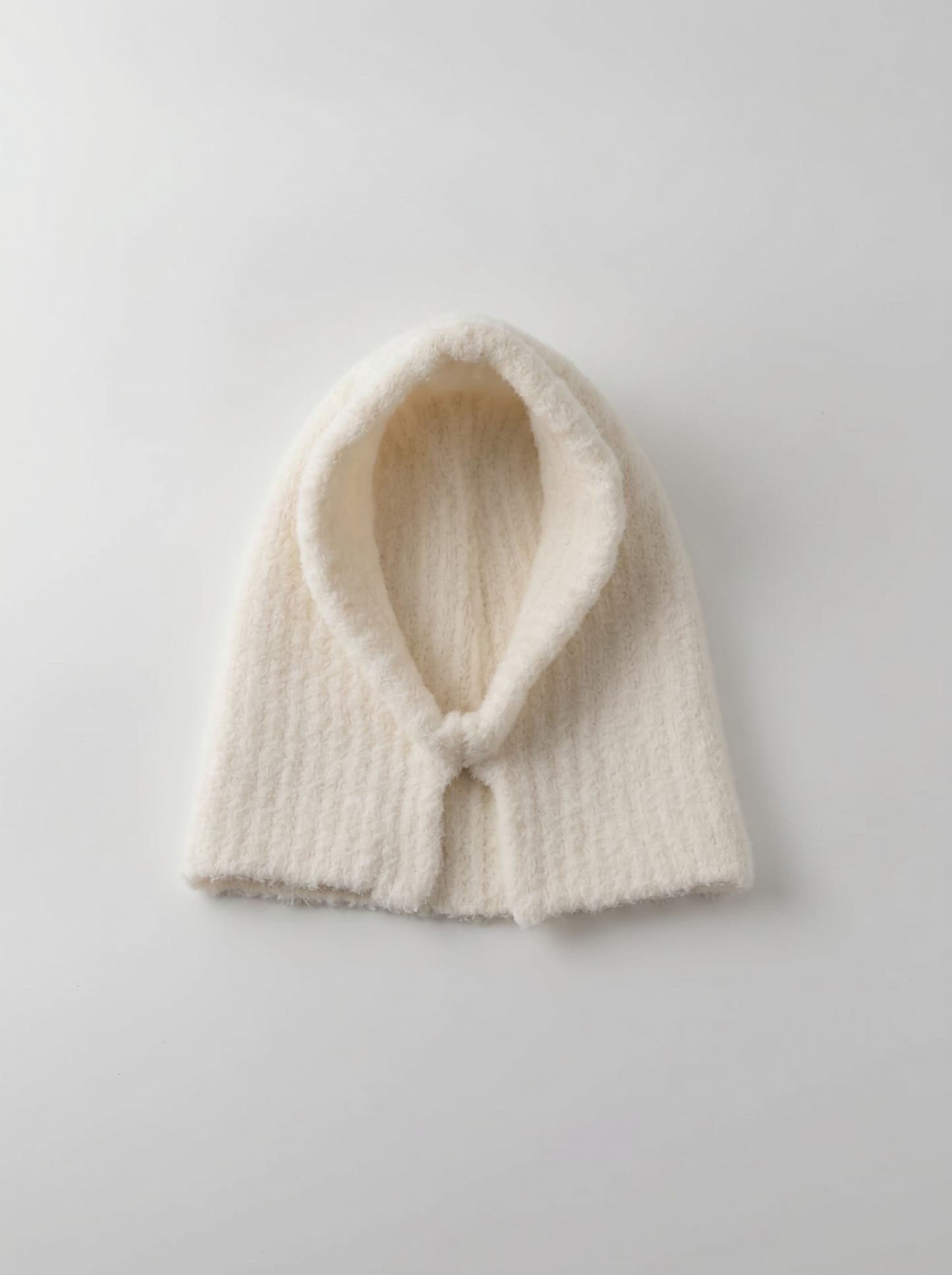 Elegant Balaclava Hood - White