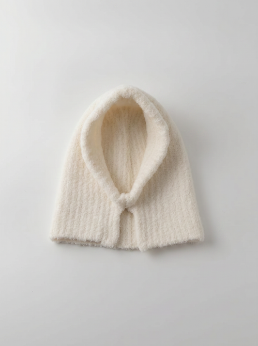 Cappuccio Balaclava elegante - Bianco panna