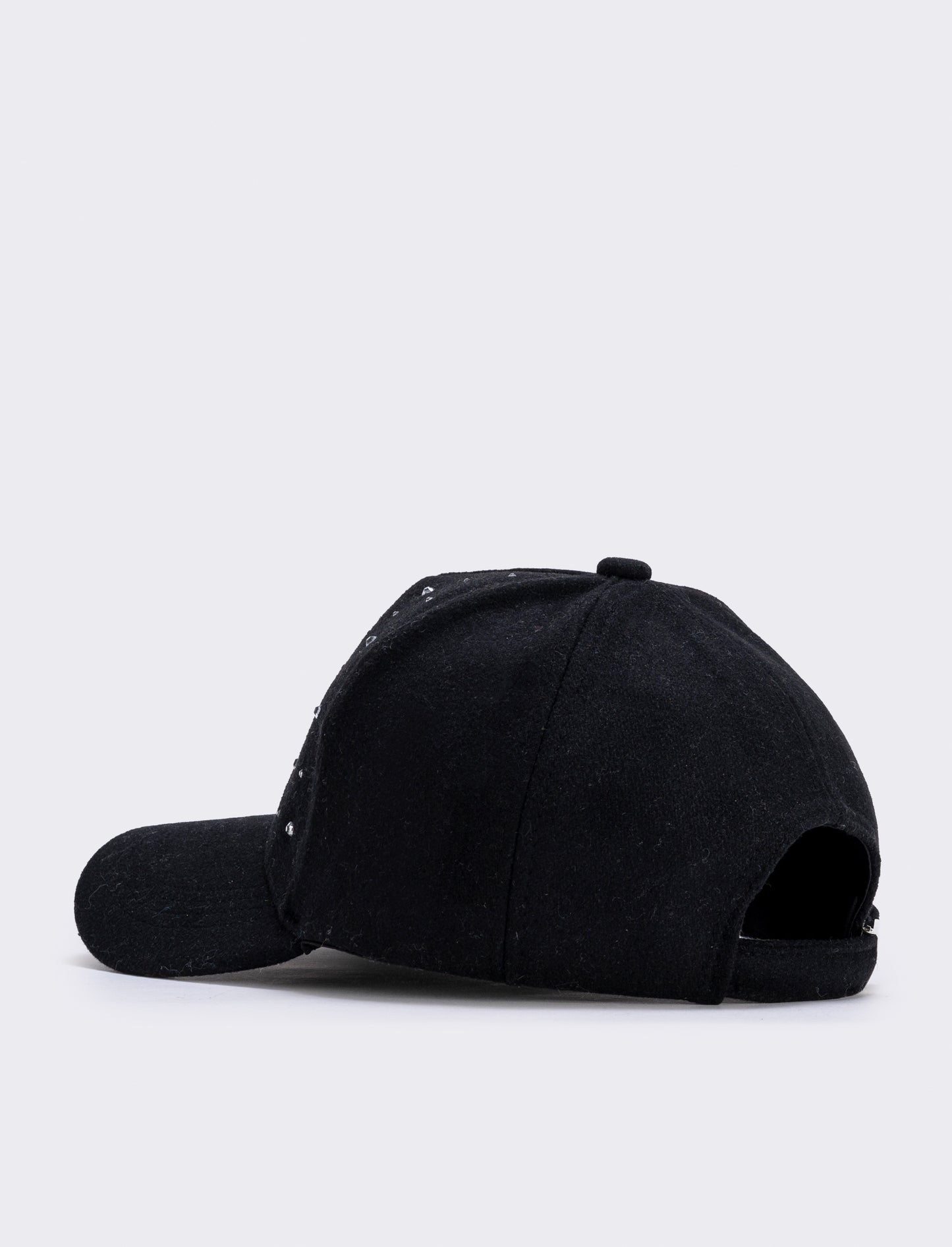 Baseball with rhinestones in fabric - Black