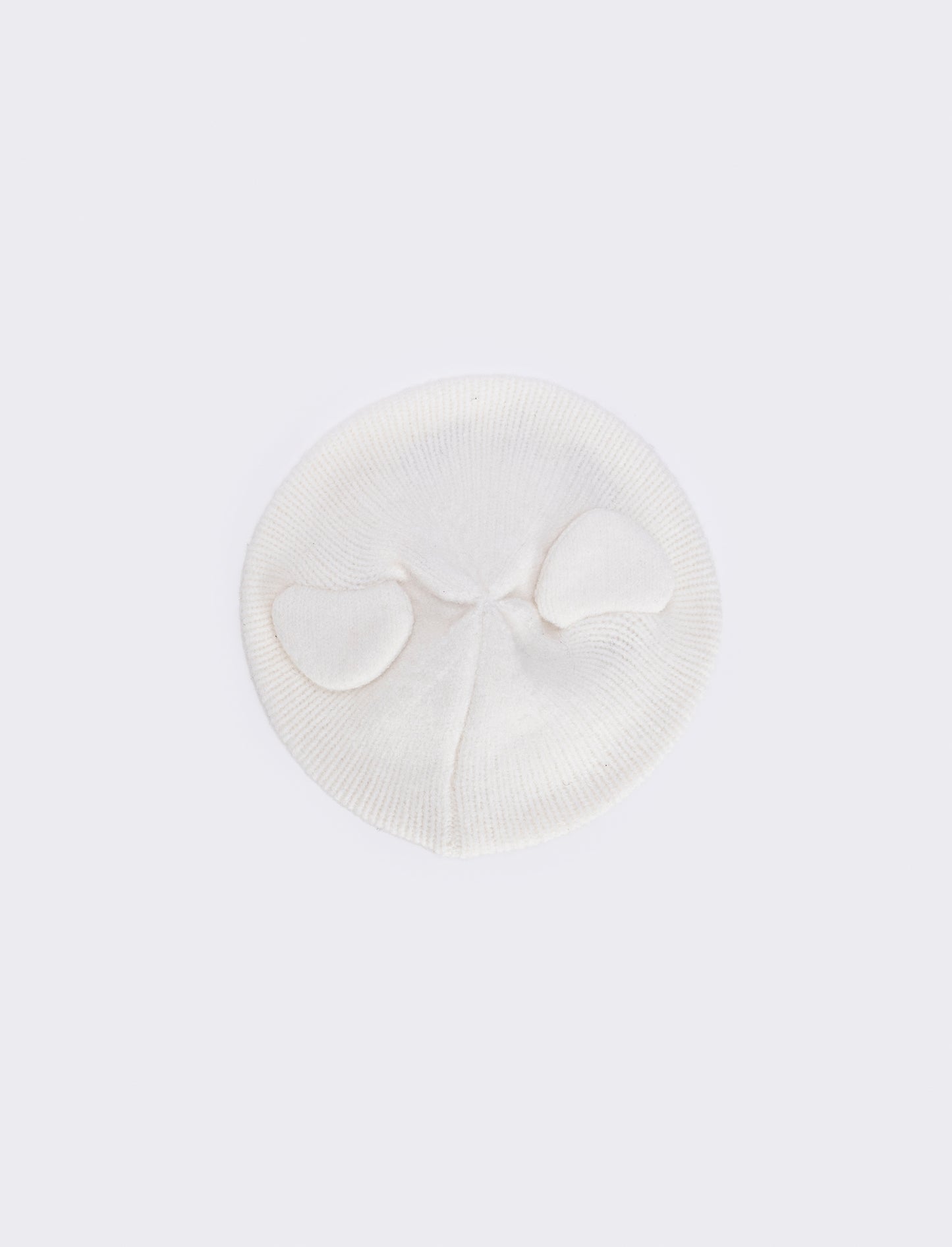 Kitten beret with ears - White