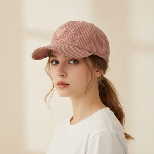 Baseball a coste con scritta distintiva - Rosa