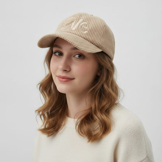 Baseball a coste con scritta distintiva - Beige