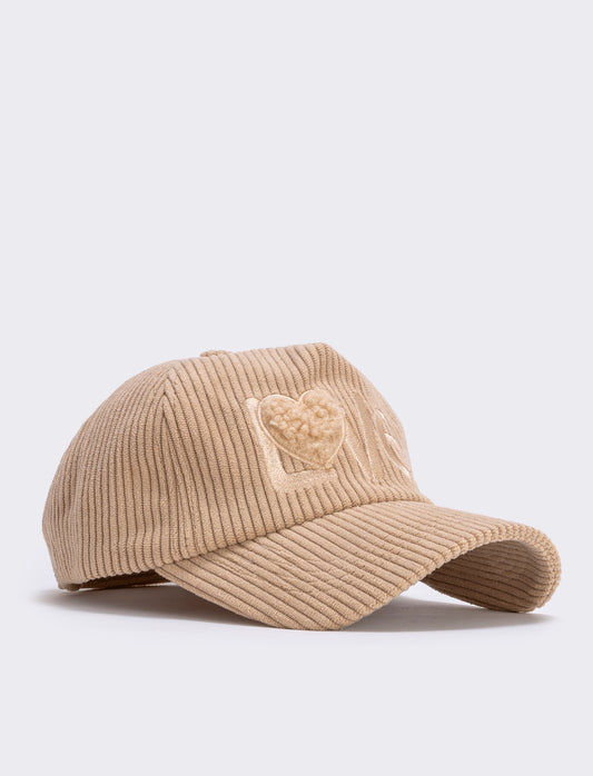 Baseball a coste con scritta distintiva - Beige