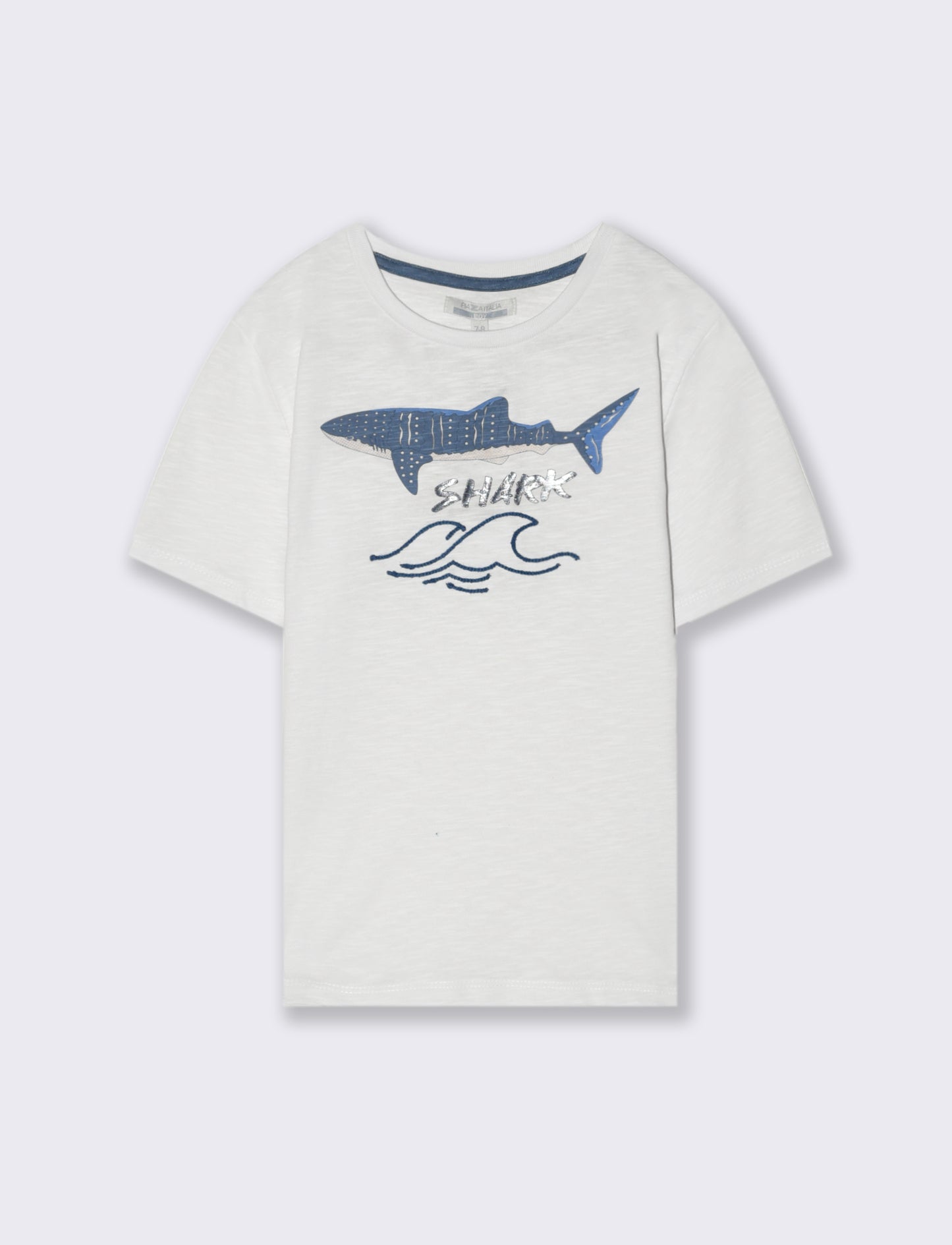 T-shirt stampa SHARK da bambino - Bianco