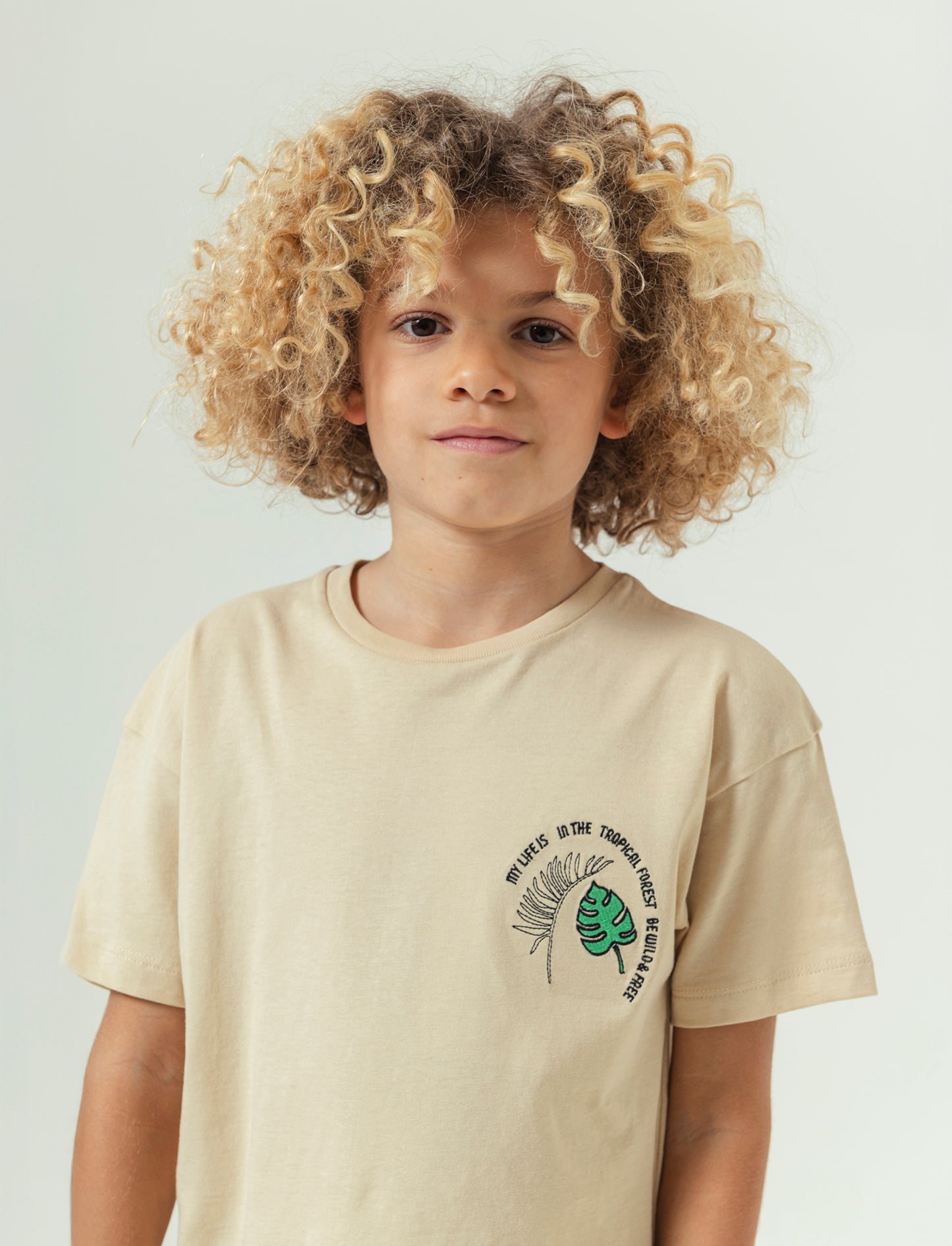 T-shirt LOOSE FIT da bambino - Beige