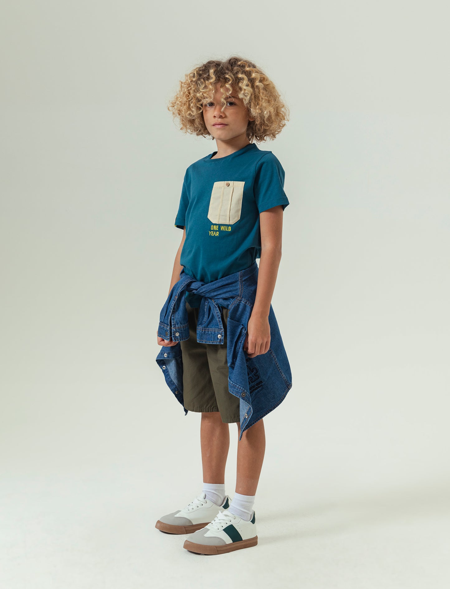 T-shirt da bambino - Verde Ottanio