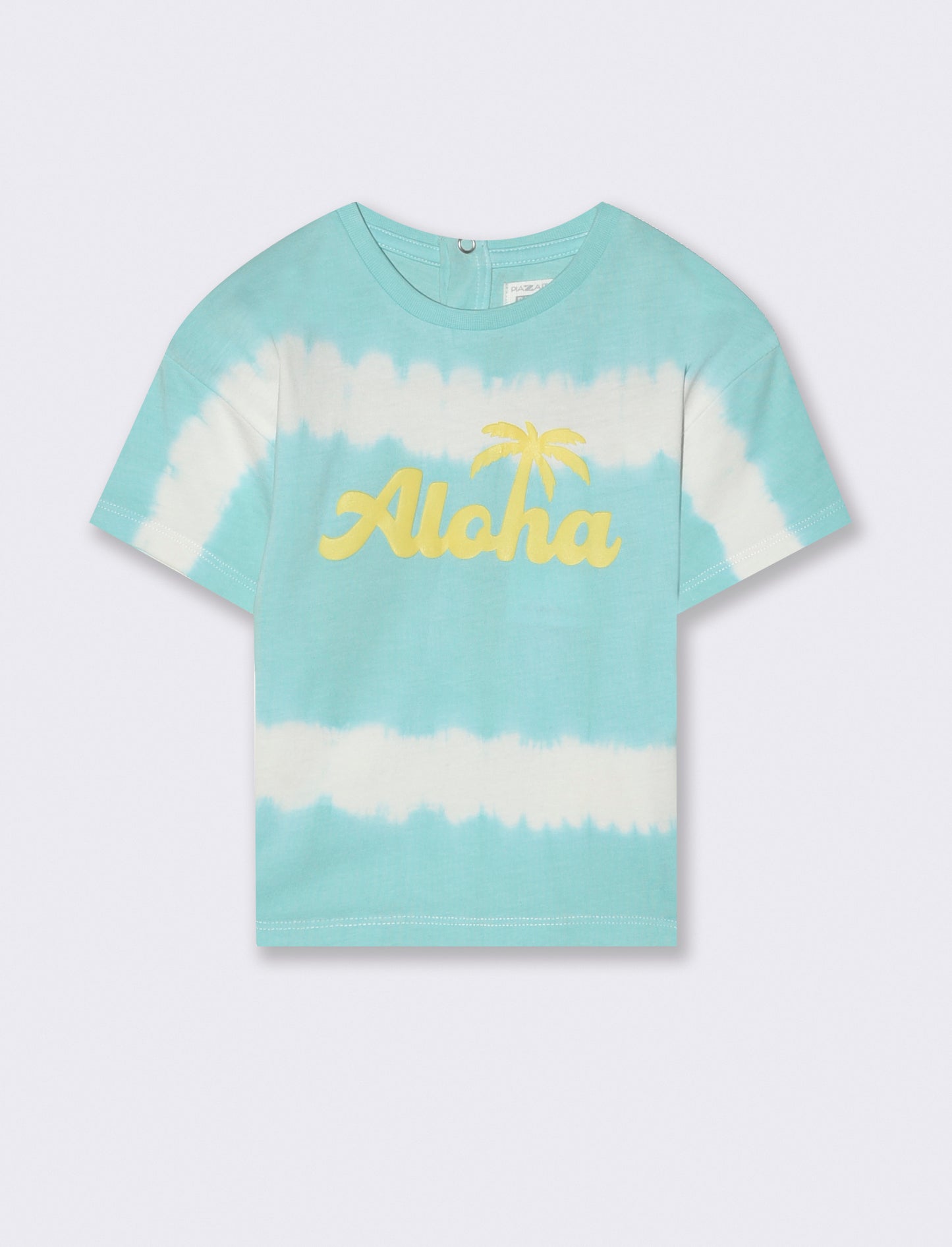 T-shirt con fantasia degradè da neonato - Verde acqua